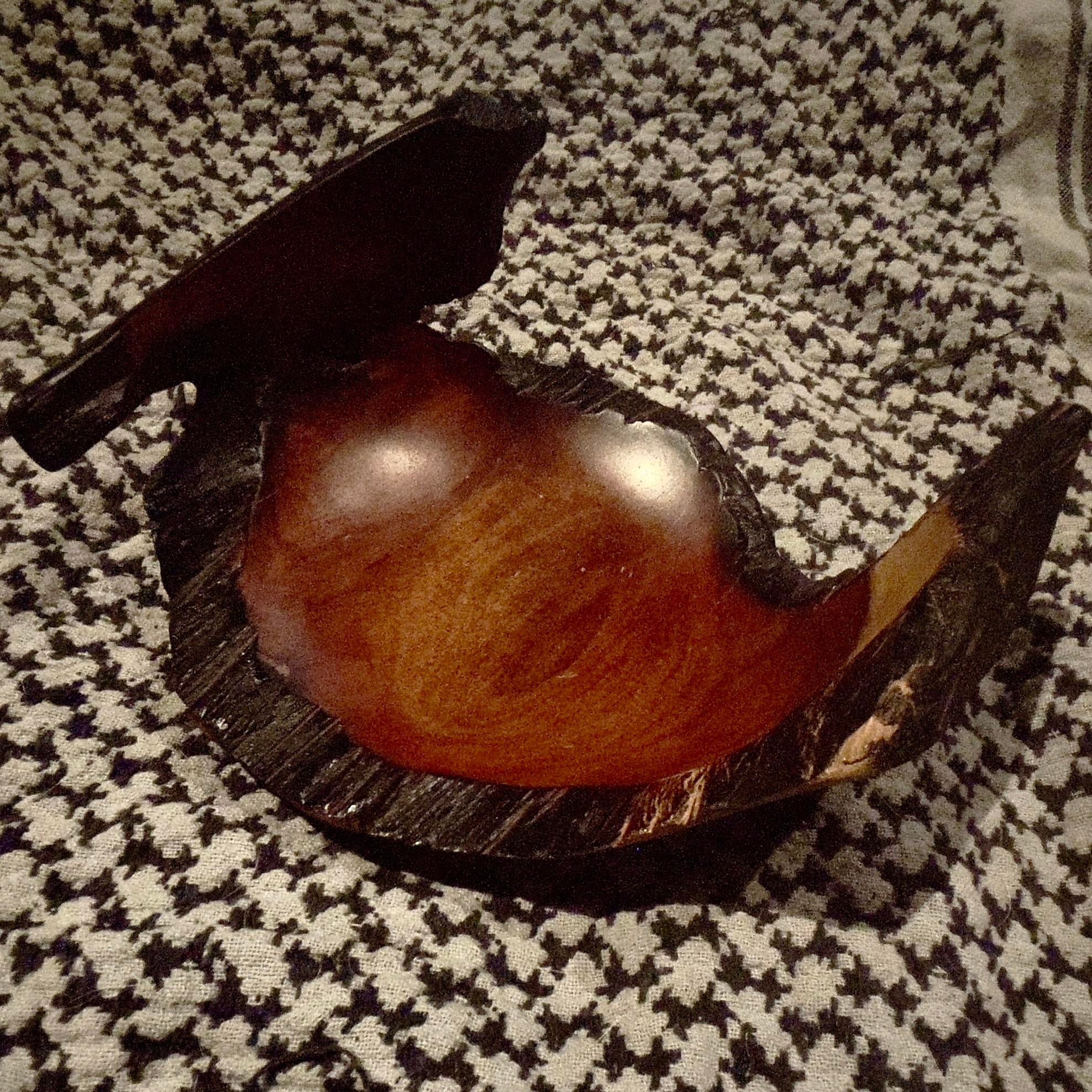 Vintage Arturo Solano Live Edge Decorative Handmade Wooden Artisan Bowl |  Chairish
