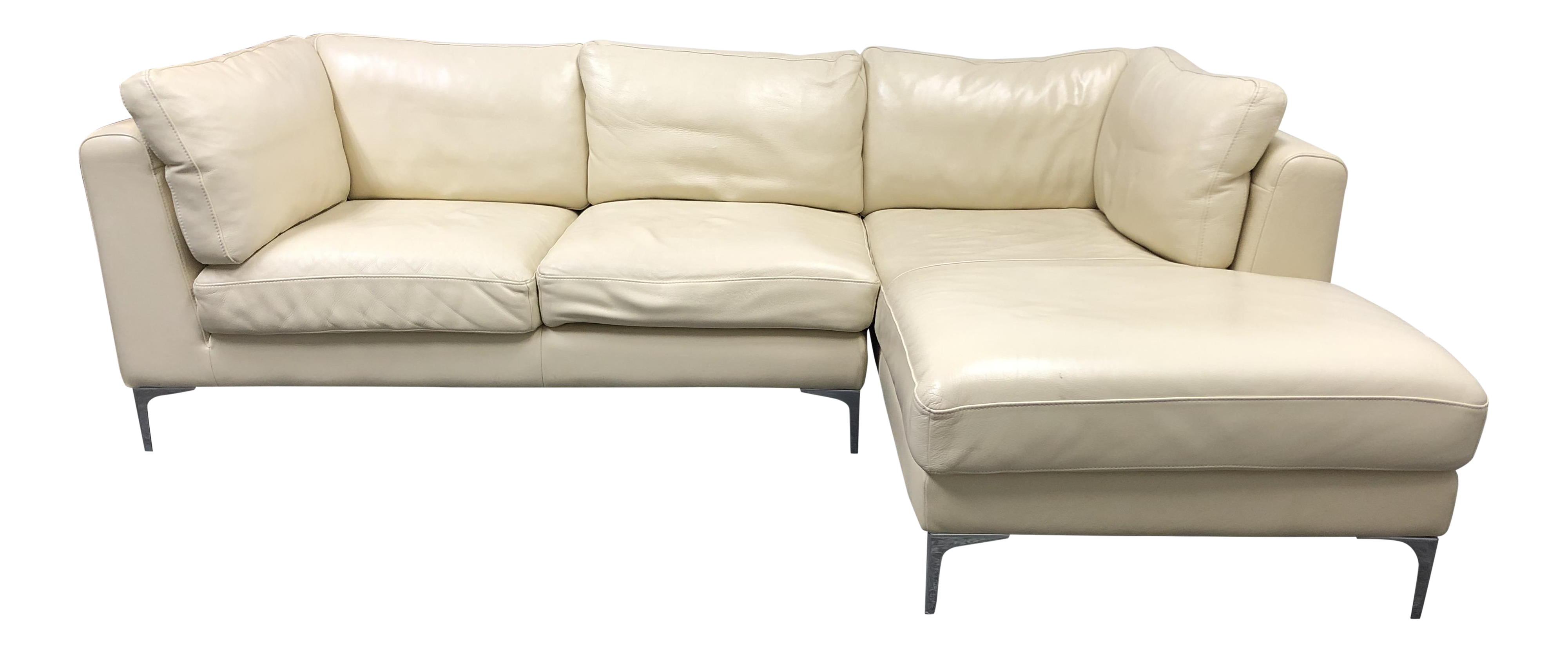 Nicoletti Leather 2 Piece Sectional Design Within Reach Chairish