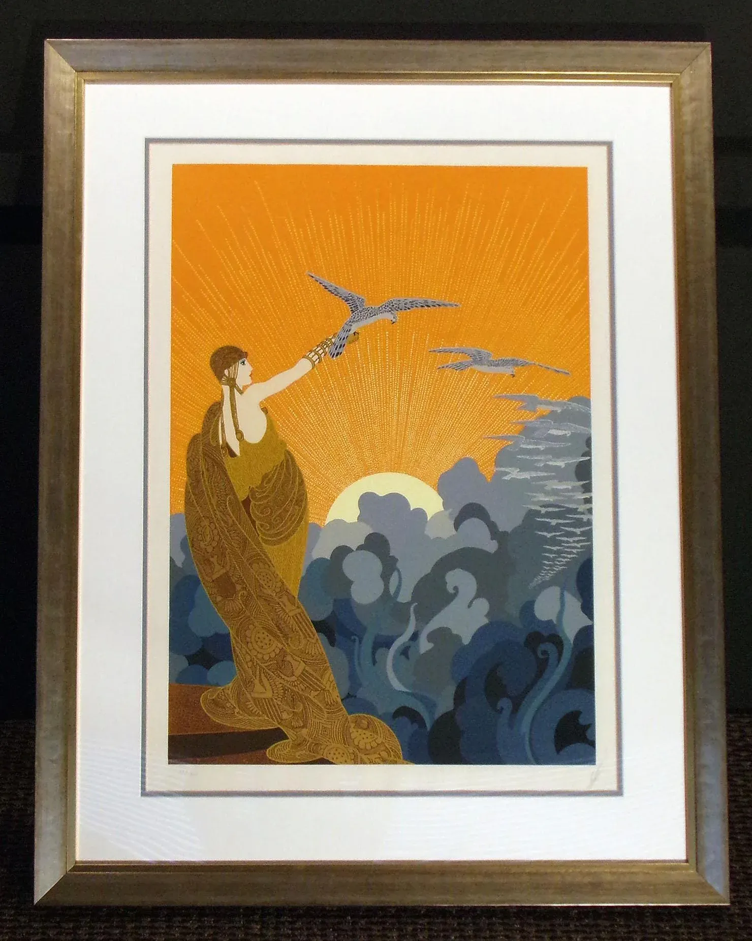 Erte 【Sunrise 】1992  lithograph60限定 ERTE Sunrise, 1992 – ArtWise