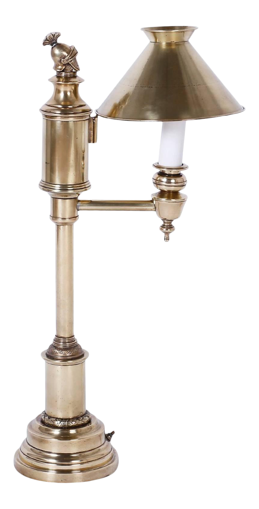 brushed brass desk lamp