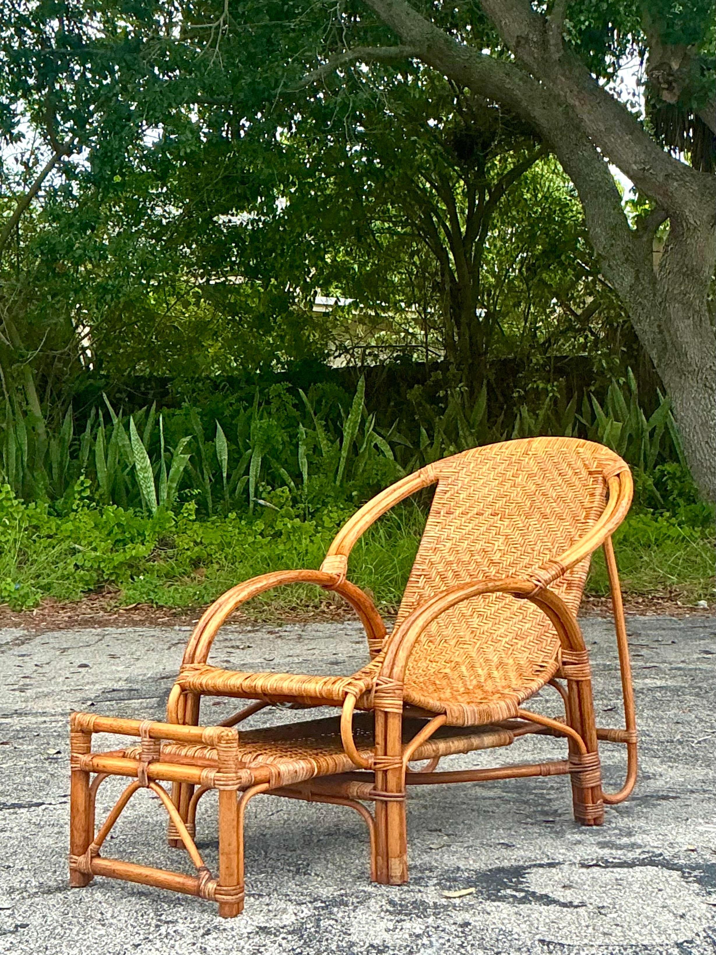 Outdoor Old Cane Chairs Outdoor Mcm Cane Chair Ottoman Vintage