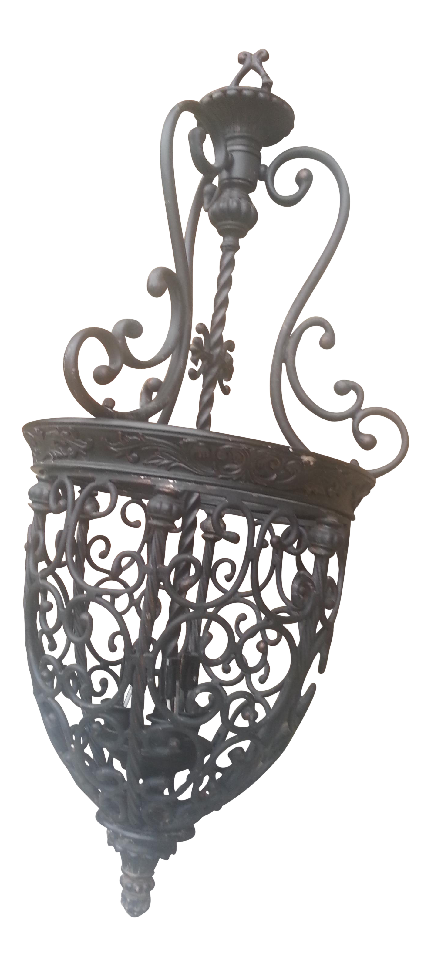 Franklin Iron Works French Scroll Chandelier