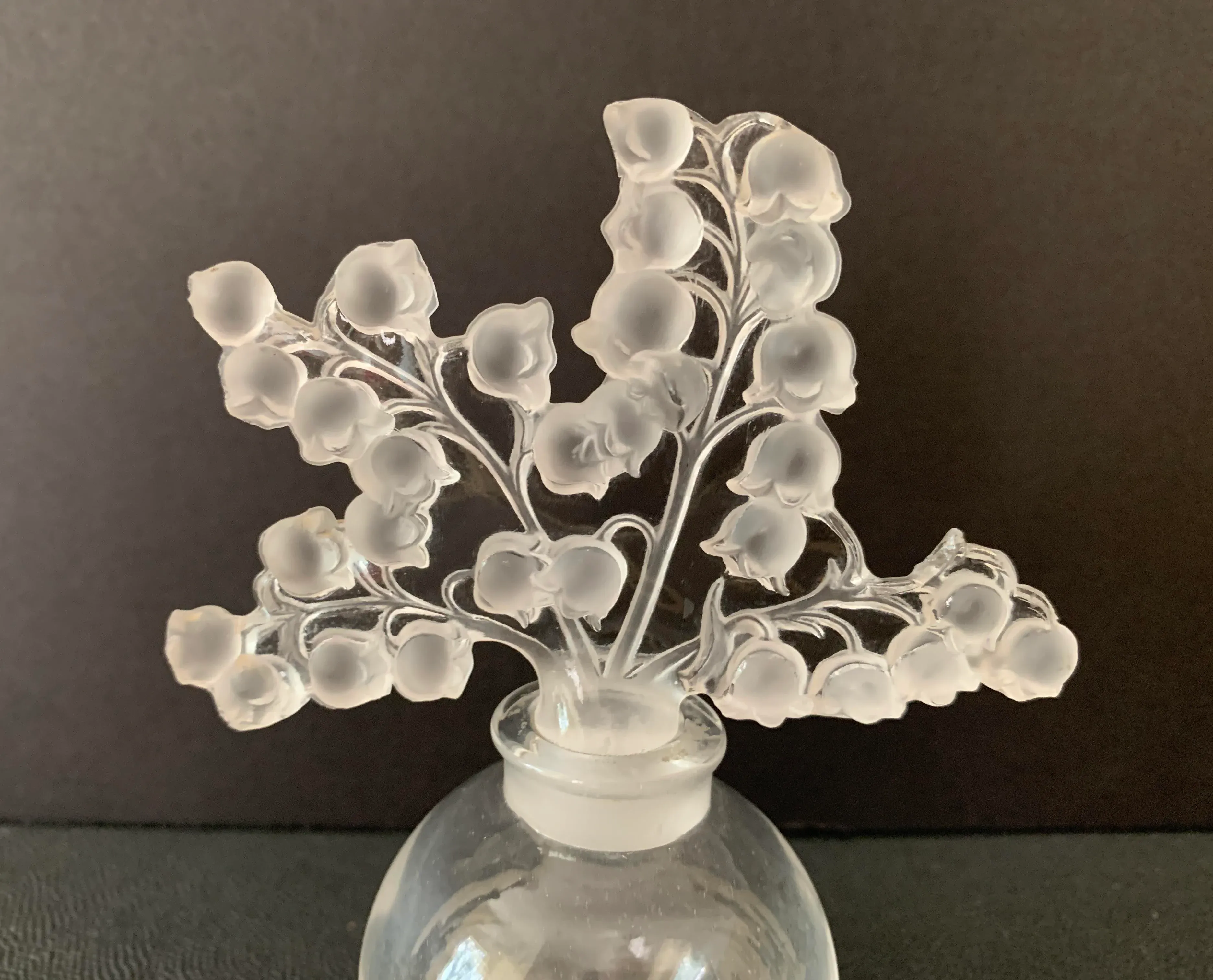Mid 20th Century Lalique Crystal Clairefontaine Perfume