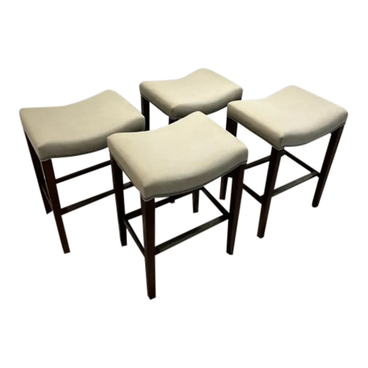 Contemporary Counter Stools - Set of 4 | Chairish