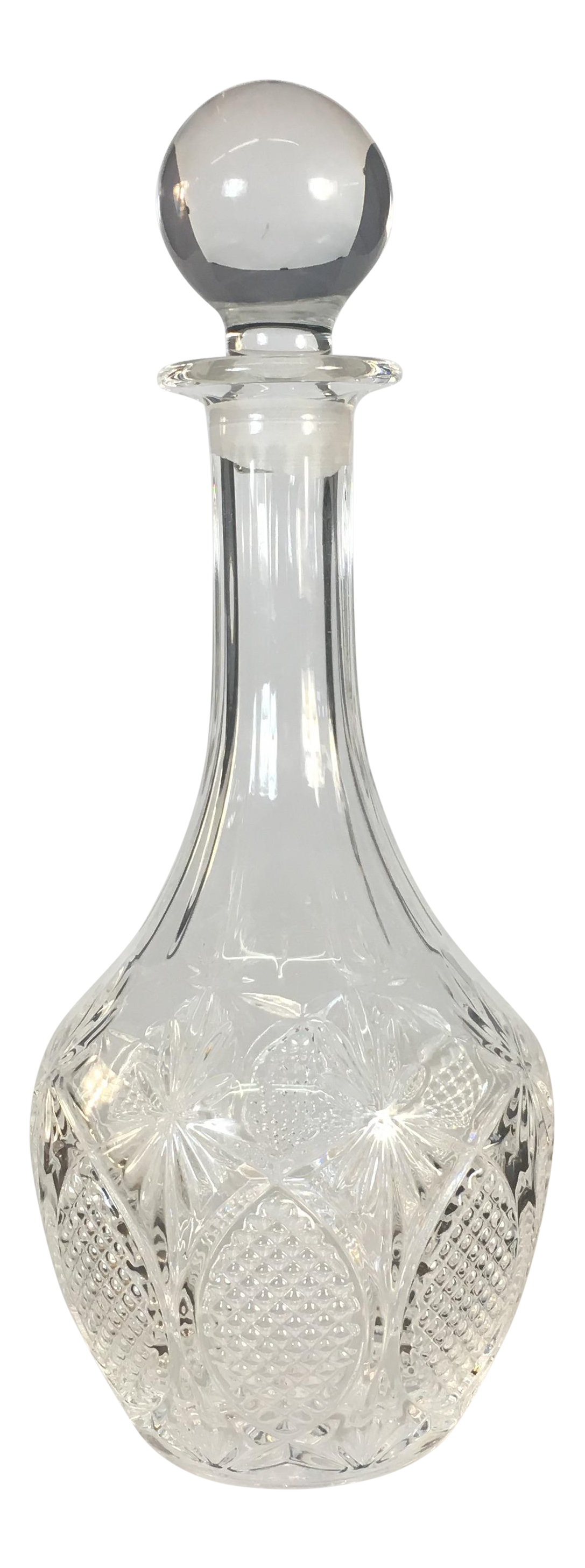 1960s Tall Glass Decanter Chairish