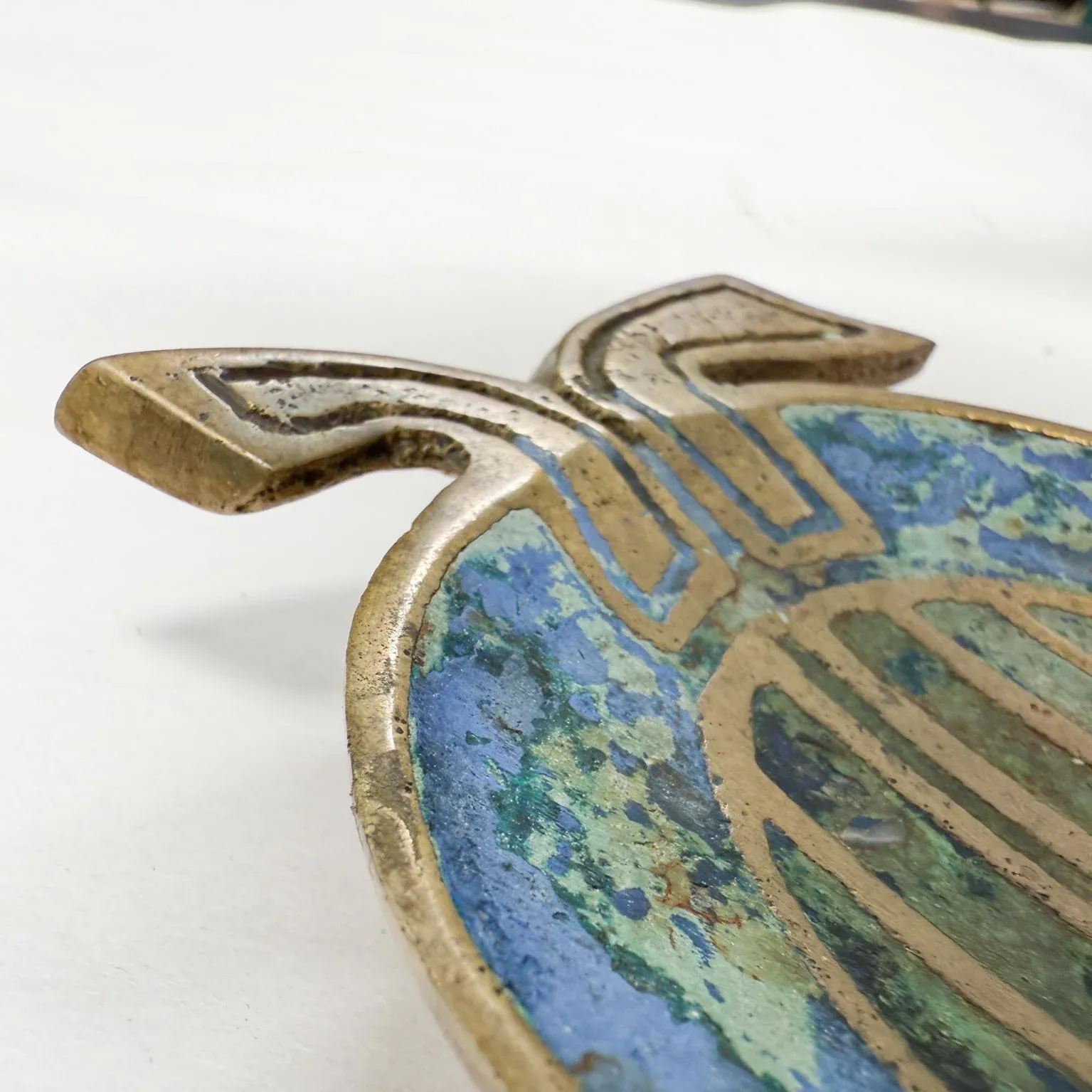 Pepe Mendoza Pineapple Codex Ashtray Bowl Azurite Malachite
