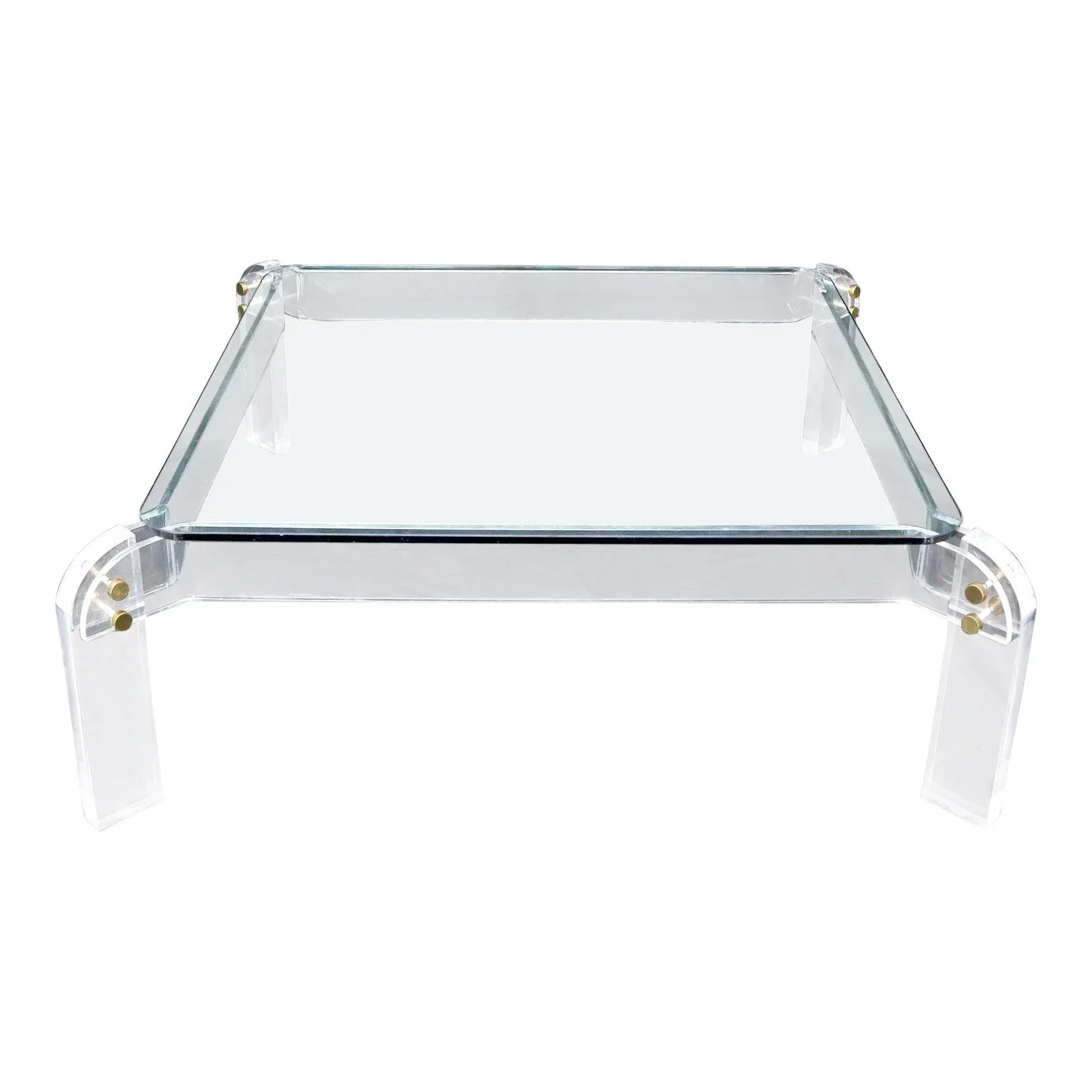 Large square acrylic coffee table deals