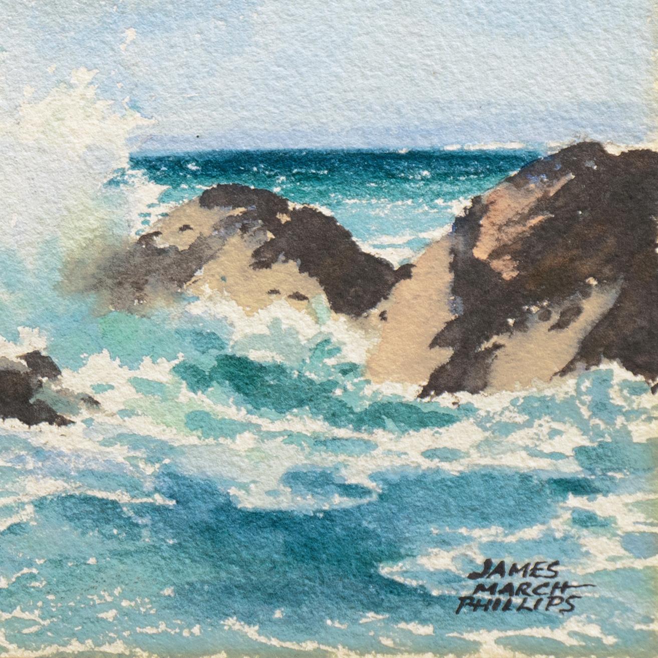 Lone Cypress' by James March Phillips, Carmel Plein Air, Pebble