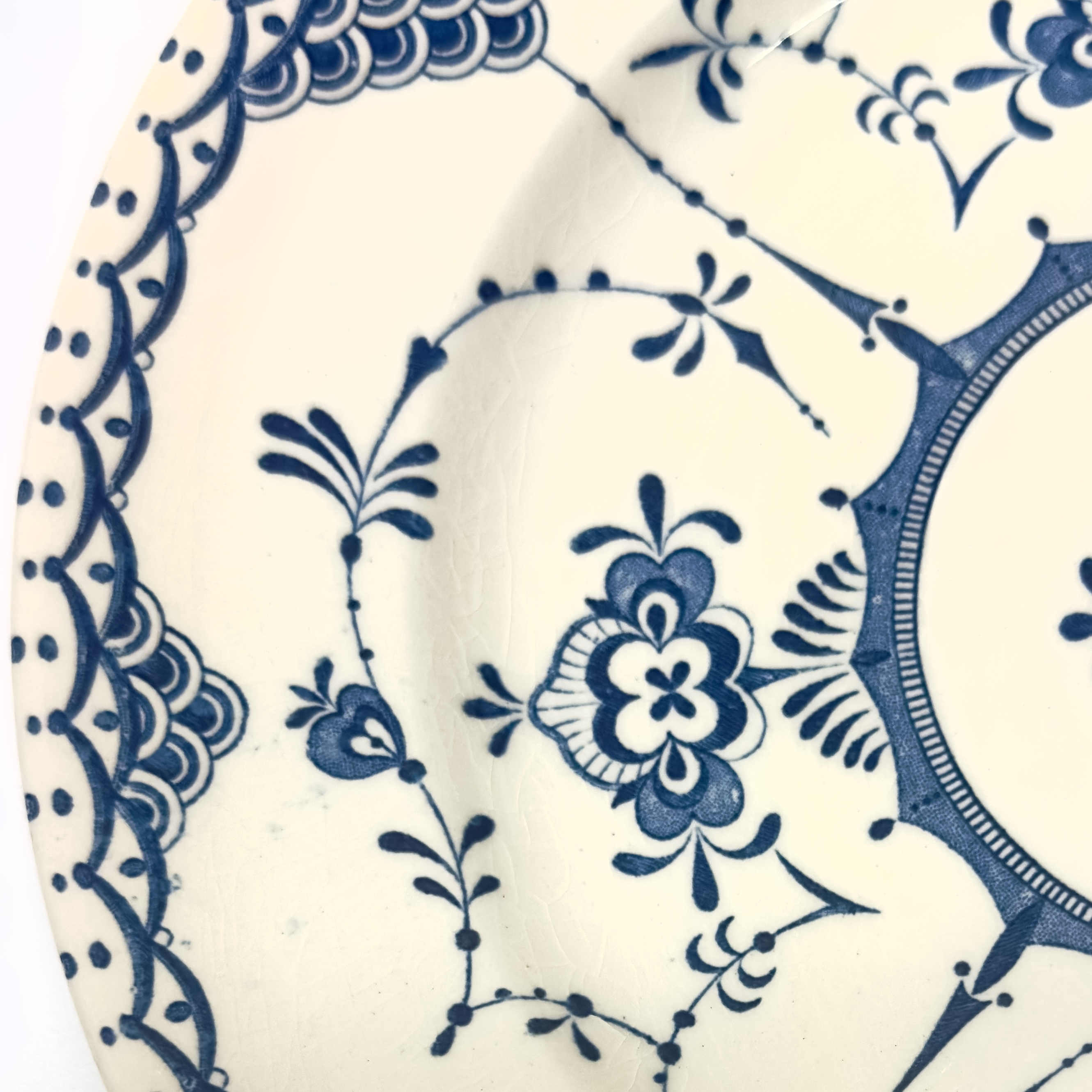 Classic Blue White Dinner Plates by English Ironstone England