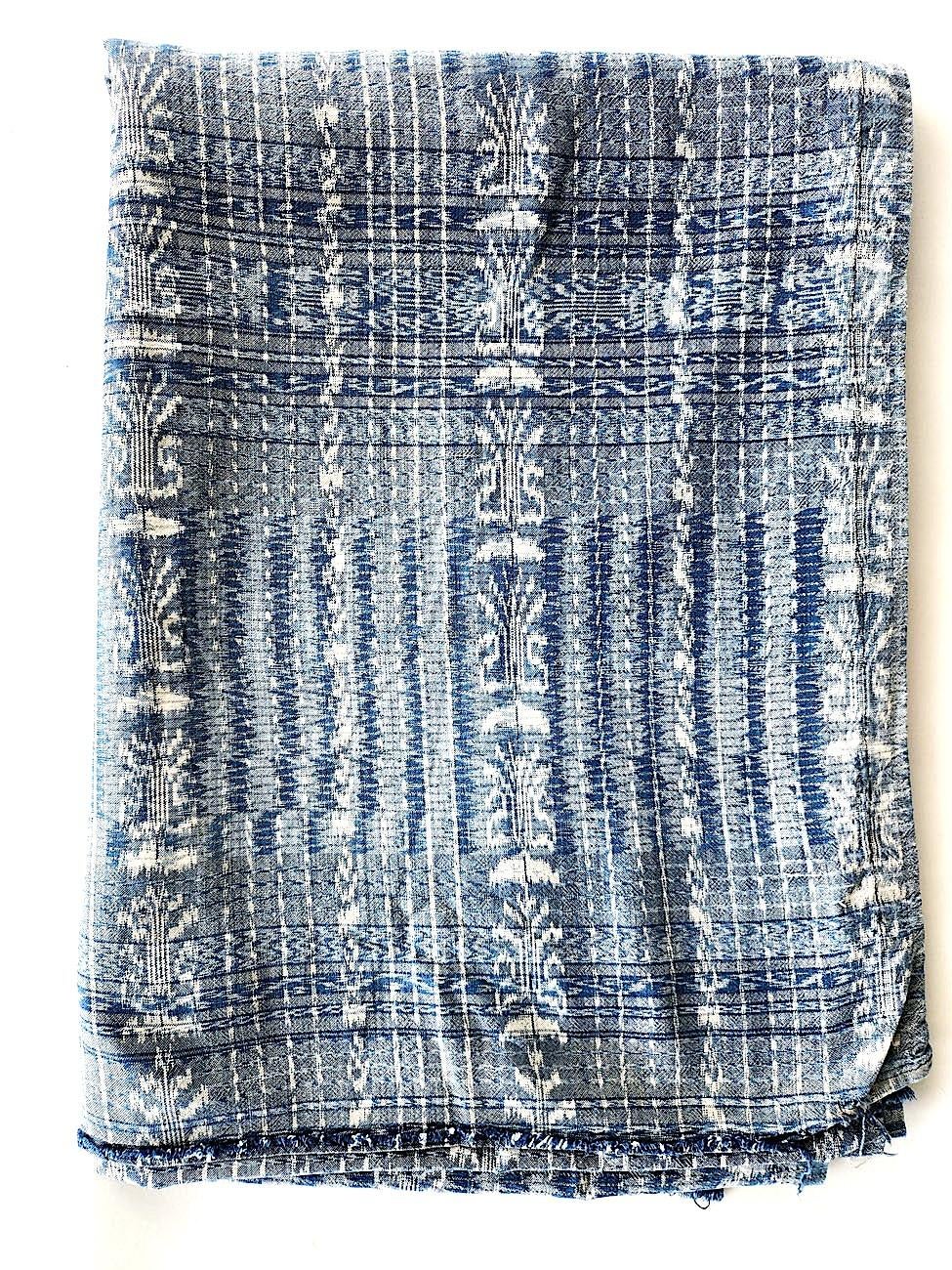 Vintage Guatemalan Jaspe Ikat Cotton Textile, 5.5