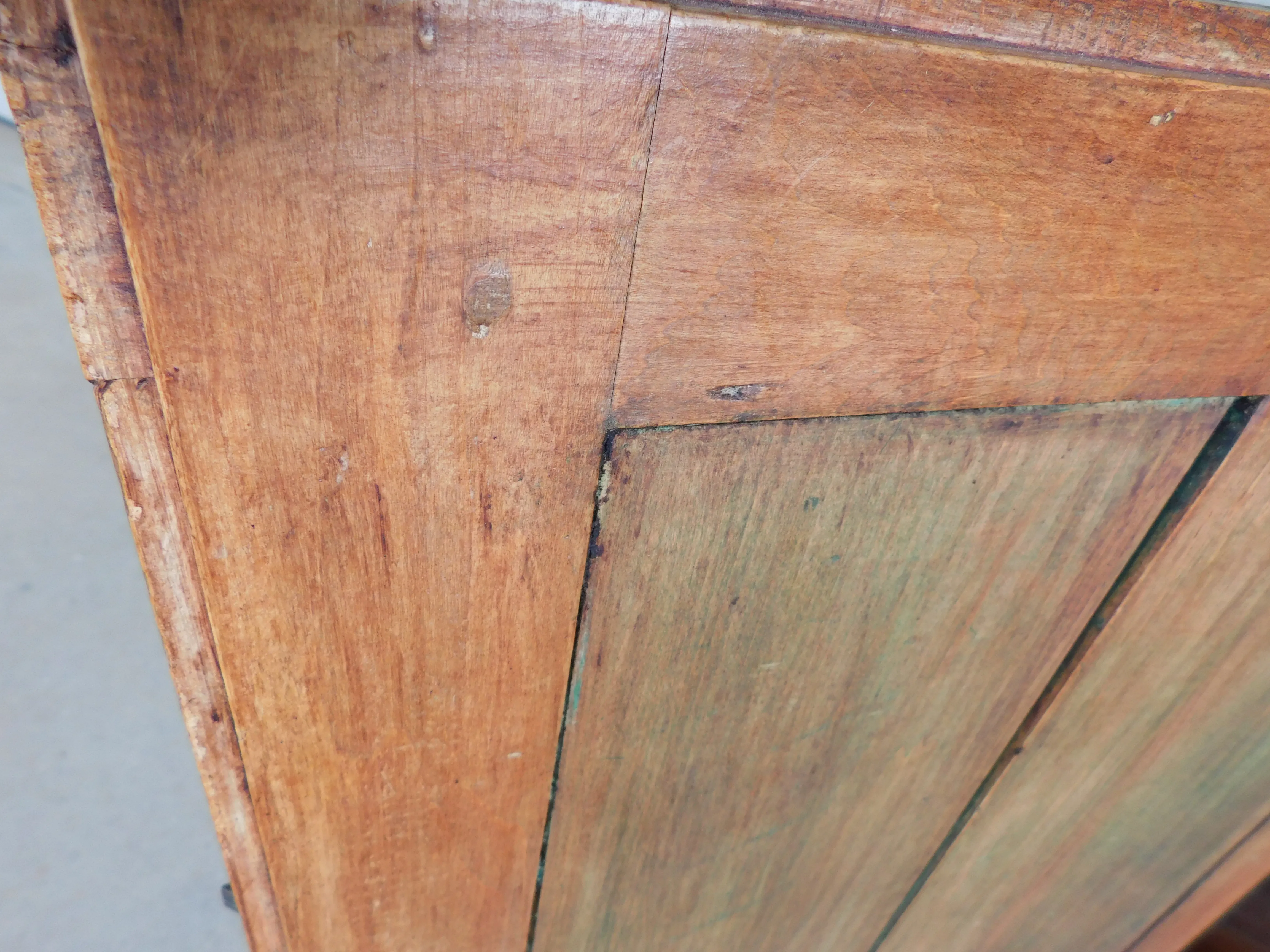 Antique Primitive 2pc Step Back Cupboard 56\