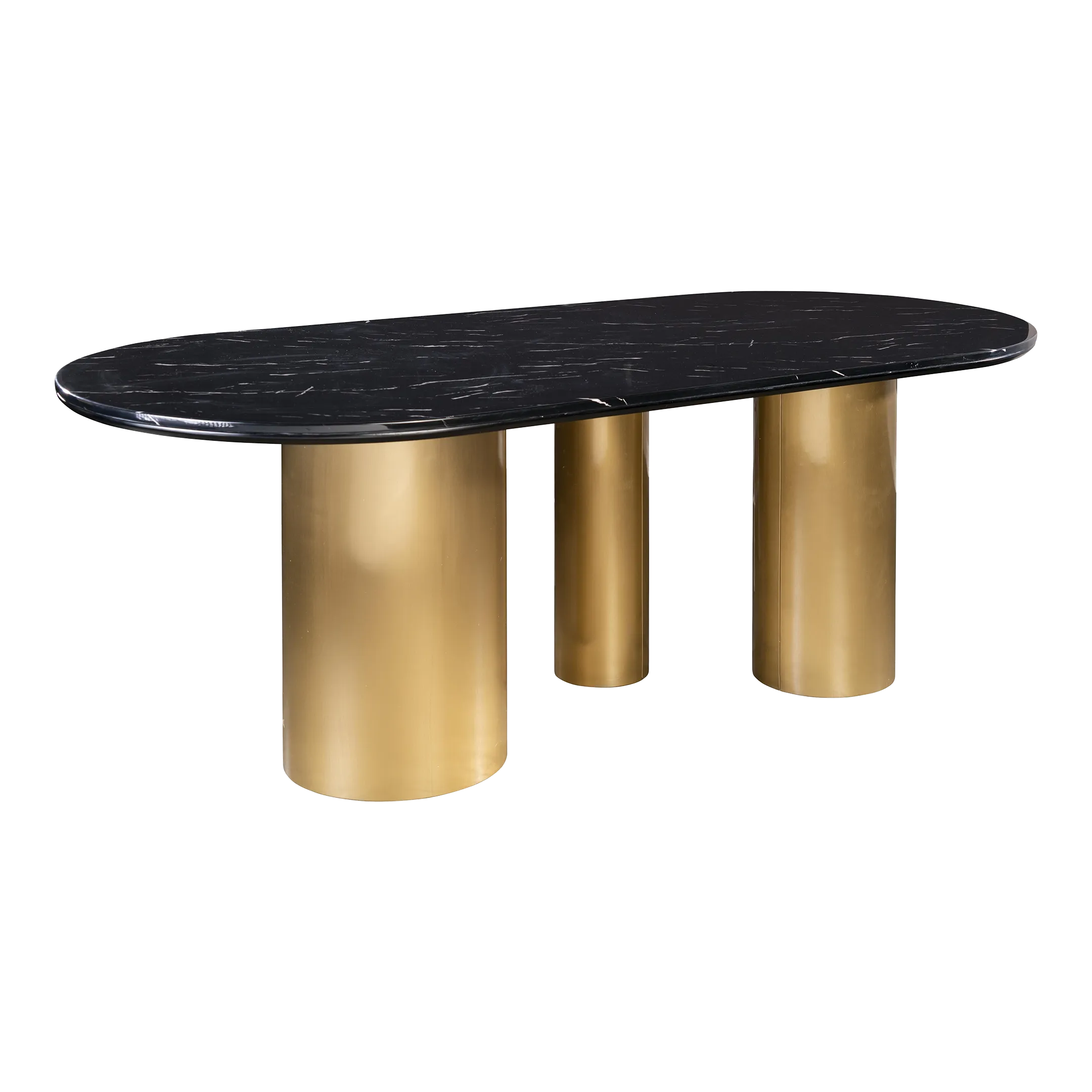 Balmain Black Oval Marble Top Dining Table for 6 Chairish
