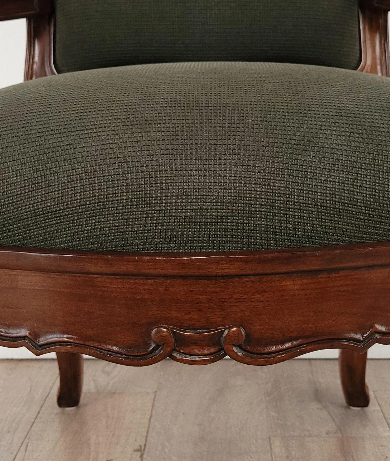 Bespoke Baroque Style Walnut Armchair, Circa 1990