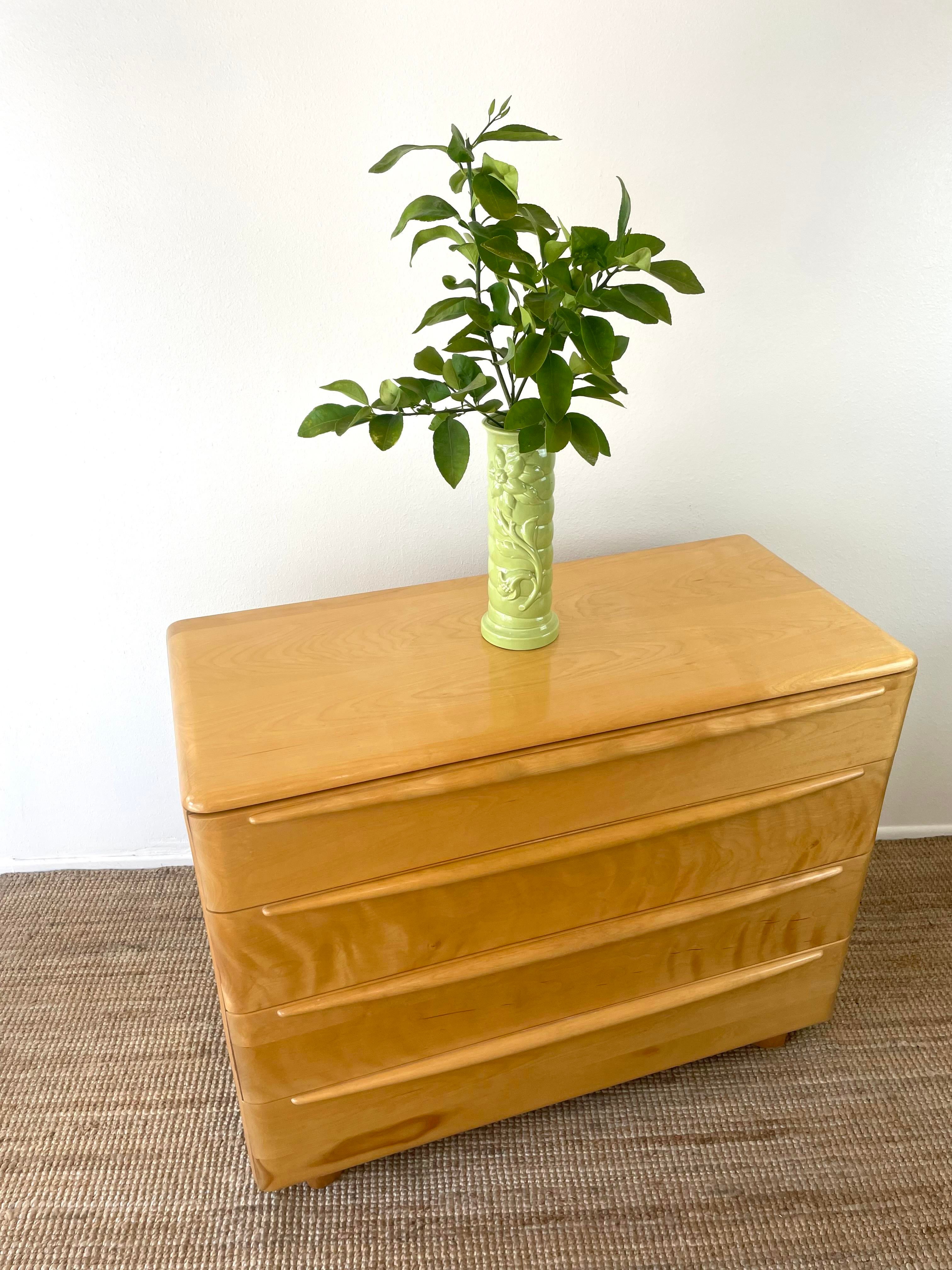 Vintage Mid-Century Modern Heywood Wakefield 4 Drawer Encore Dresser in  Wheat