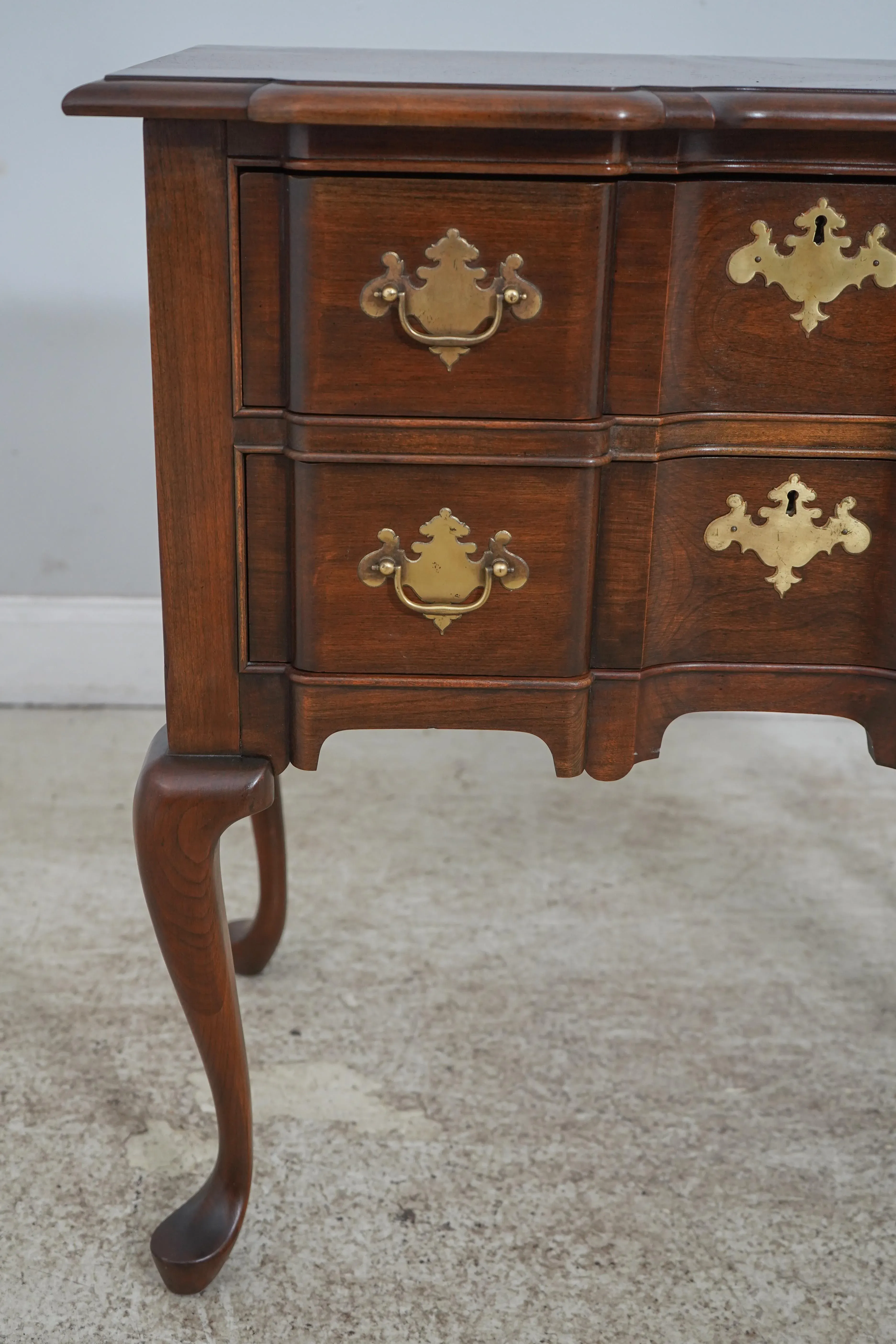Pennsylvania House Blockfront Cherry Lowboy | Chairish