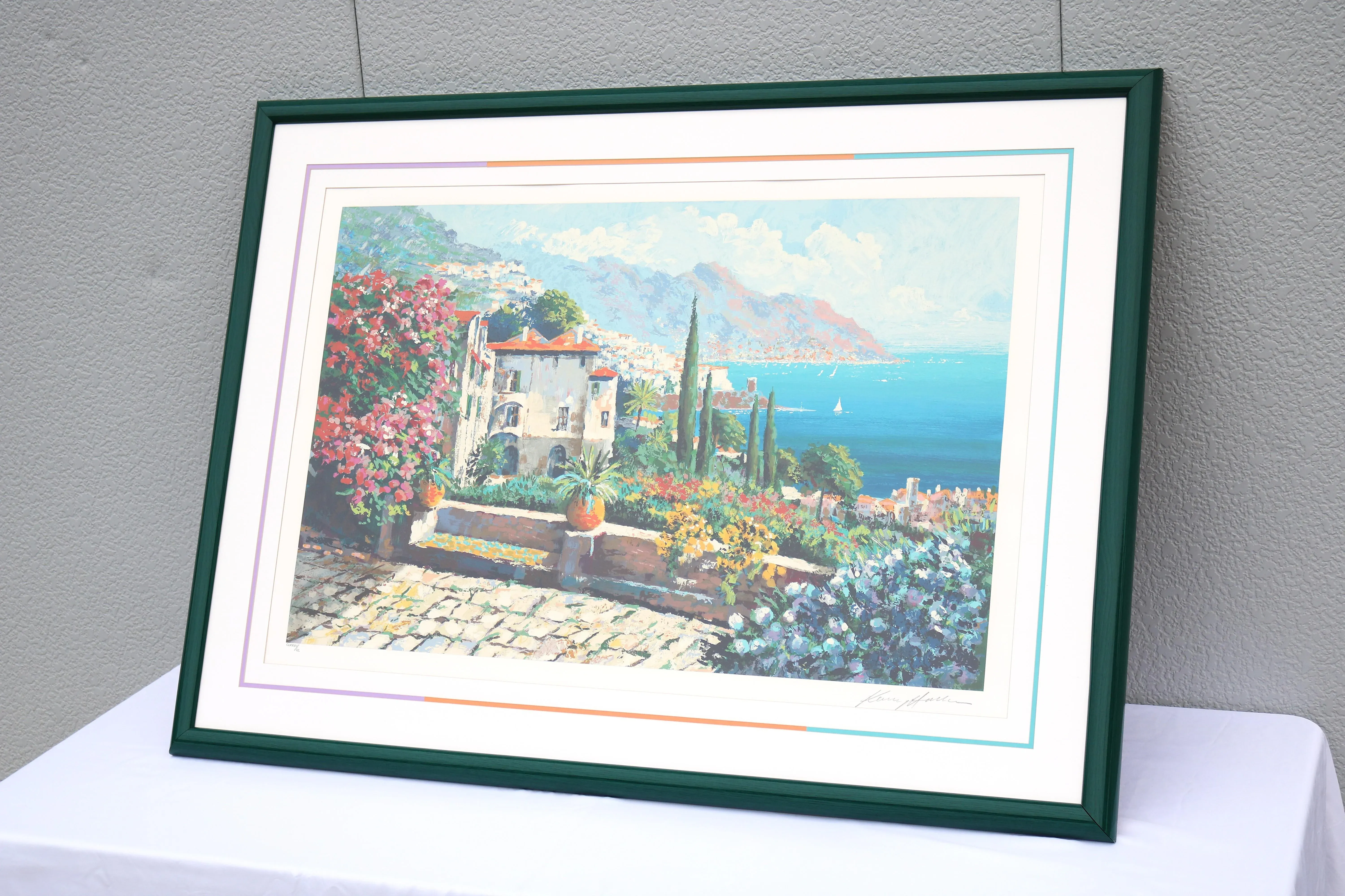 1980's Kerry Hallam Amalfi Coast Mediterranean Limited Edition