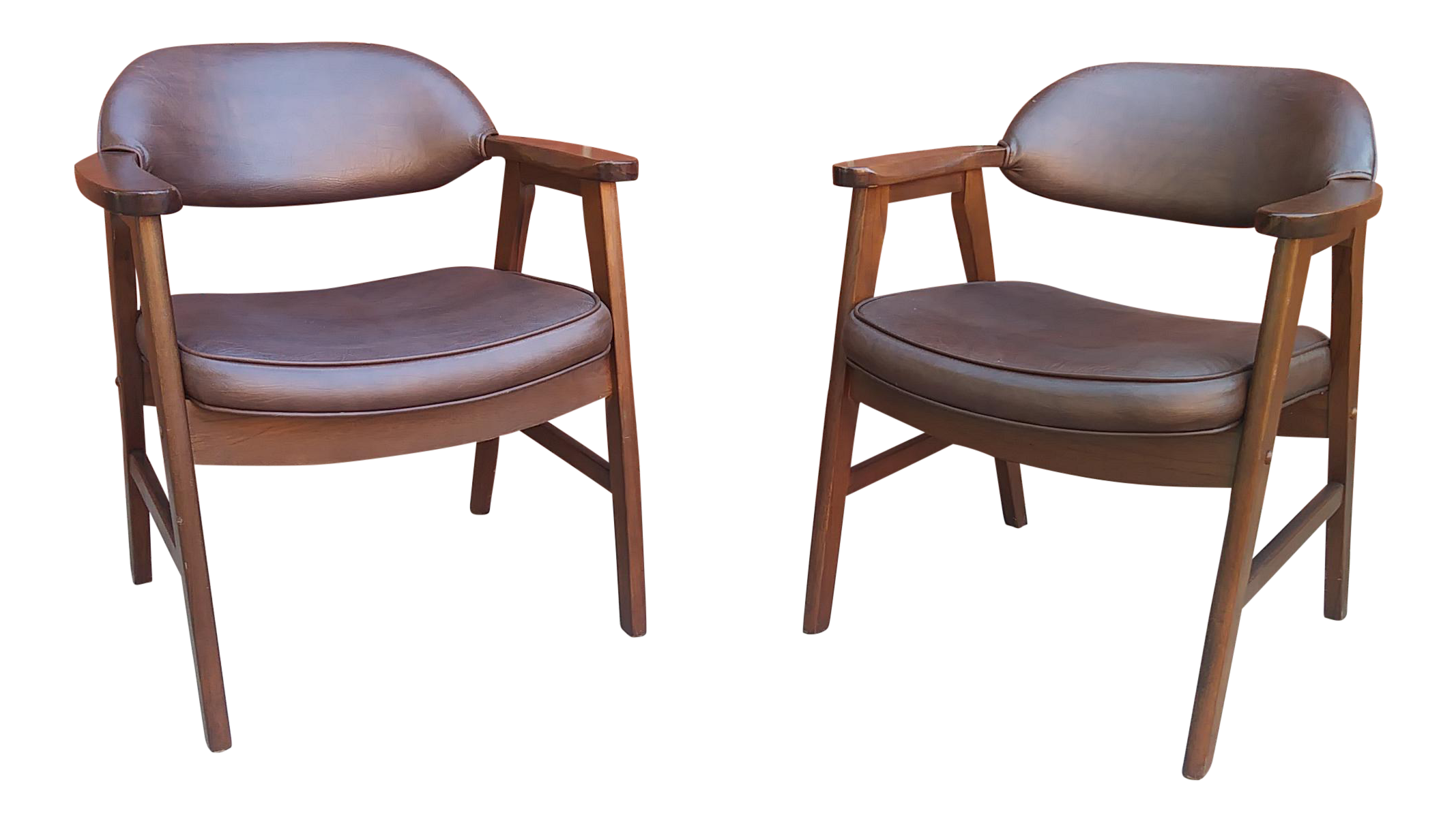 Hon Murphy Miller Mid Century Modern Arm Chairs a Pair Chairish