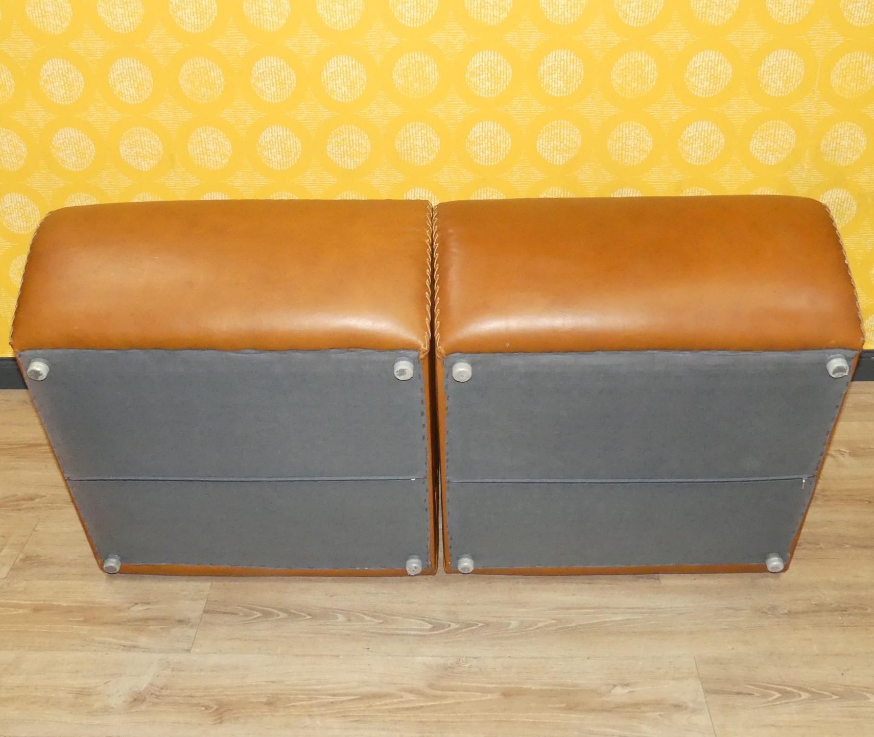 Vintage Two-Seater Sofa in Leather, 1970s