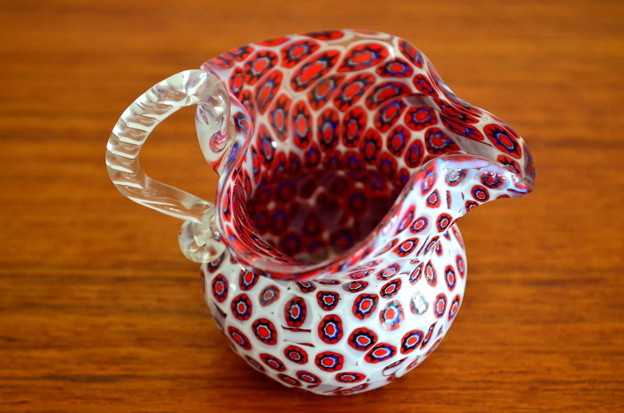 Millefiori Murano Glass Vase, 1950s
