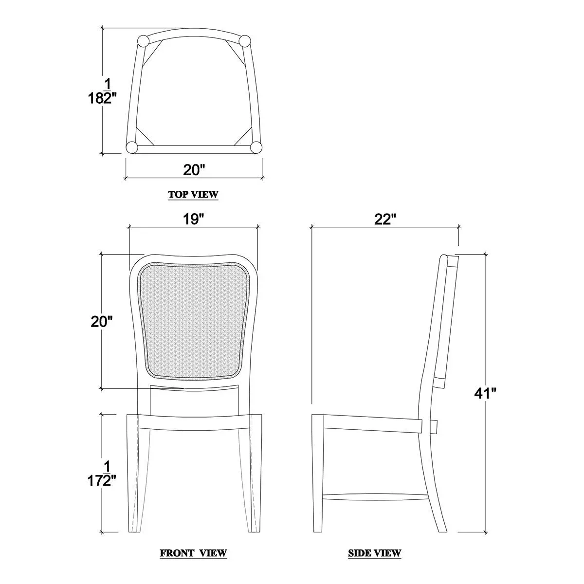 Modern French Dining Chairs - Set of 2