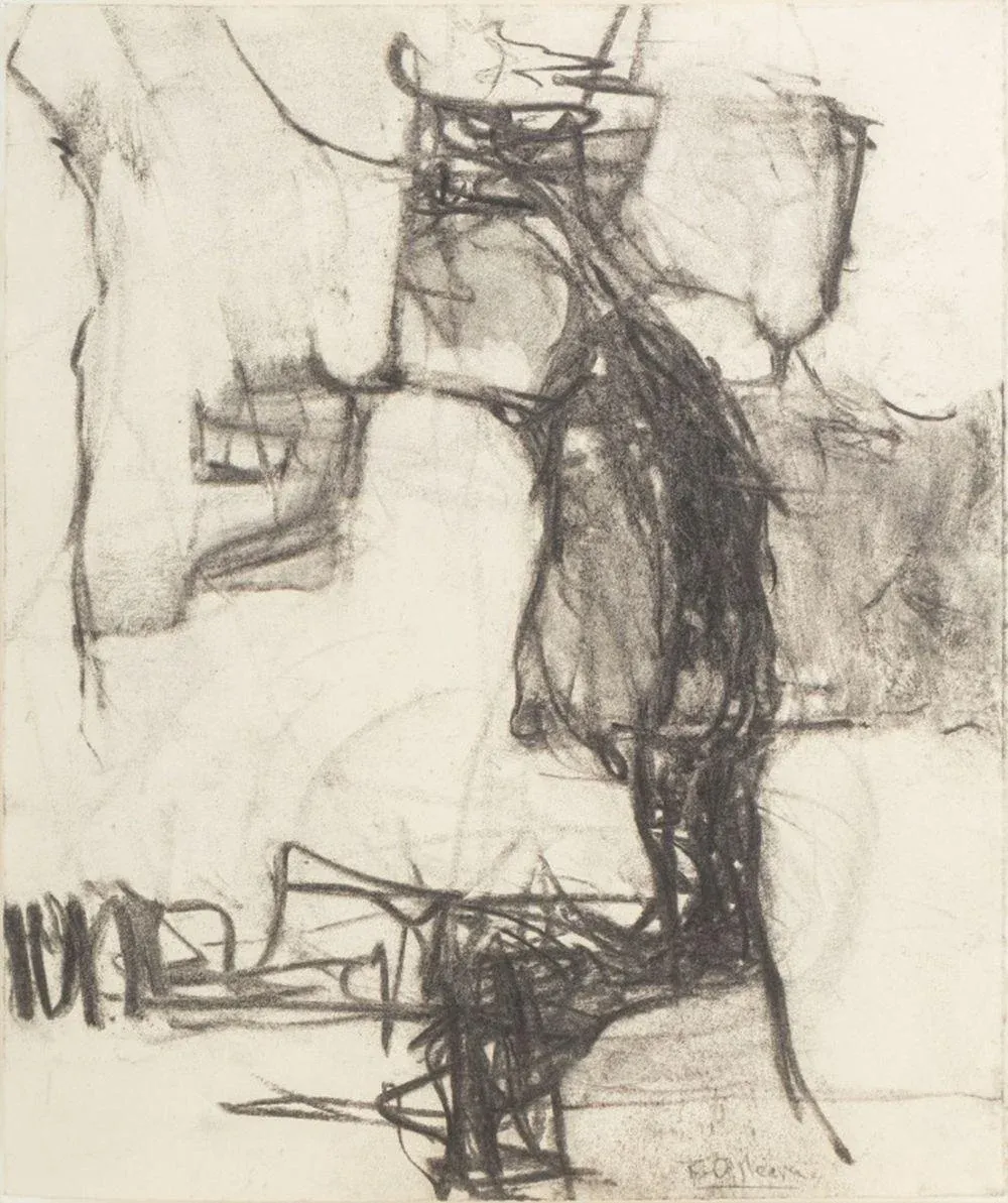 Robert O\'Meara Abstract Composition Charcoals, 2