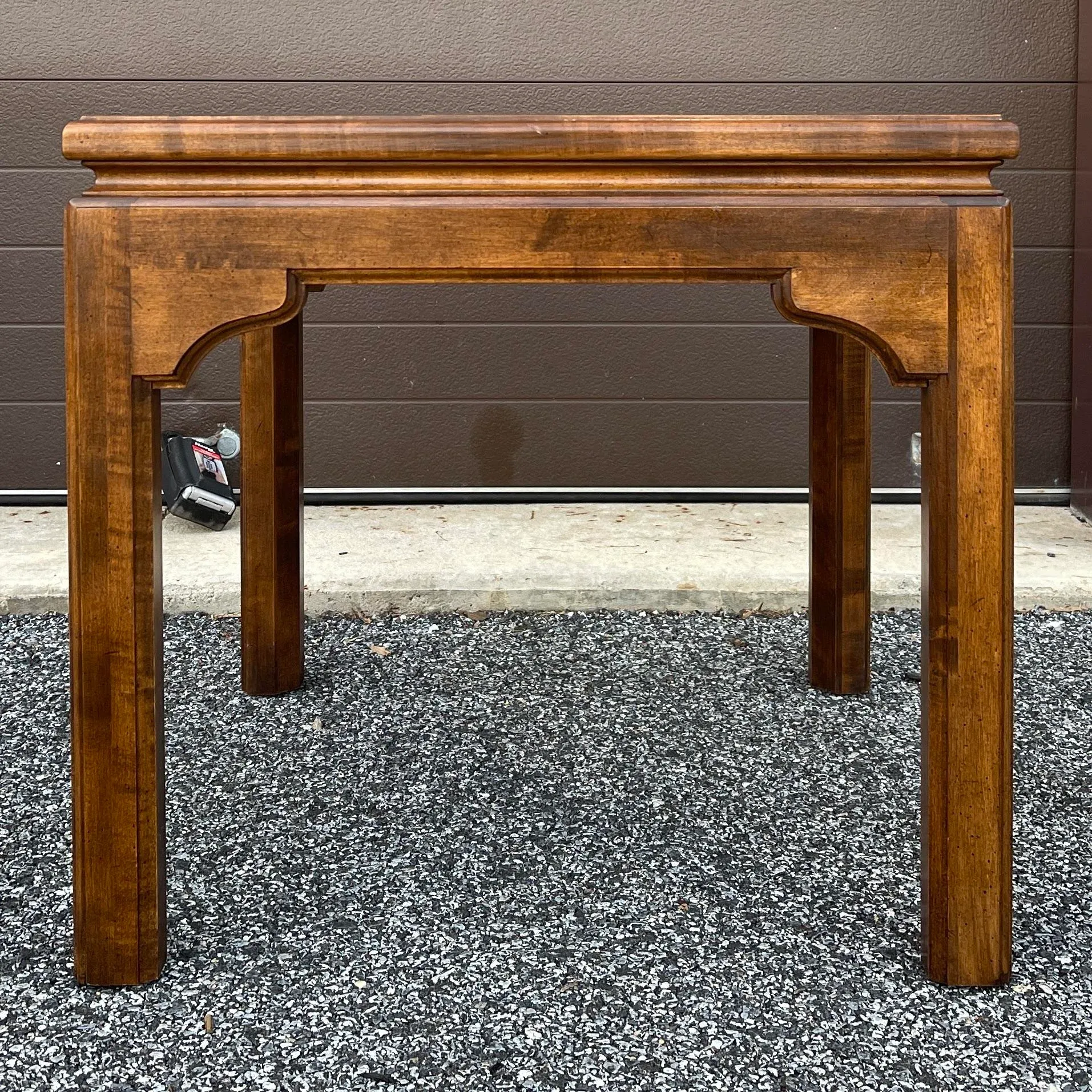 [yu] Ethan Allen ヴィンテージ センターテーブル 1980s Ethan Allen Classic Manor Chinese Chippendale Parquet