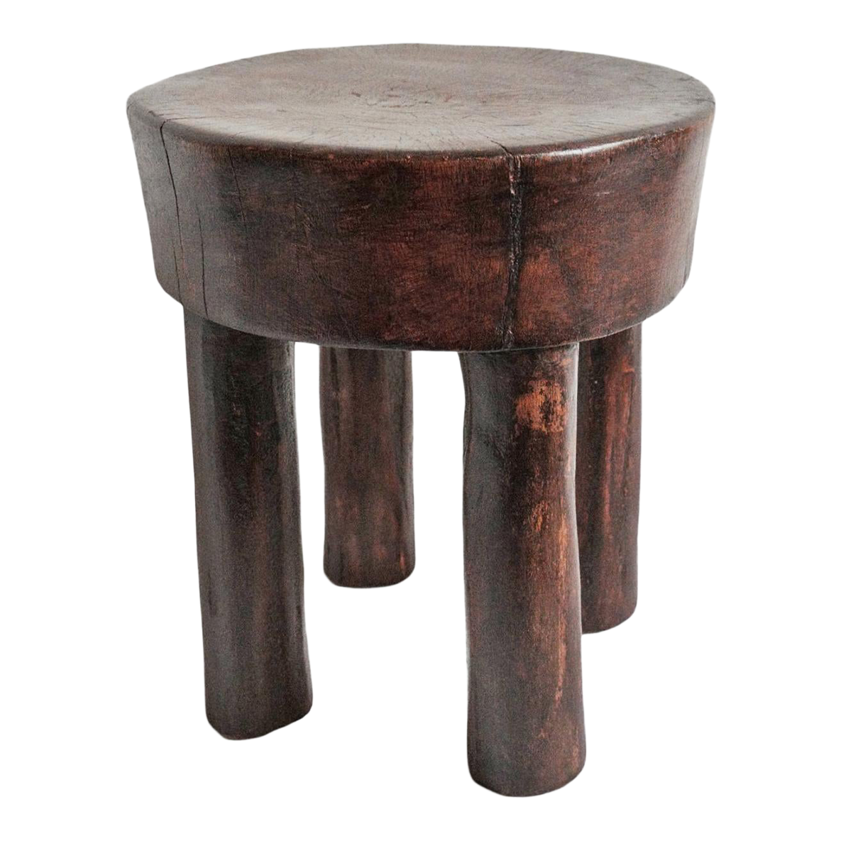 Vintage West African Wood Stool Chairish