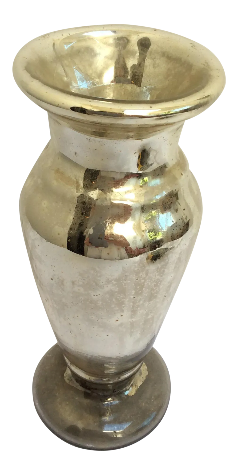 Authentic Antique Mercury Glass Vase Chairish