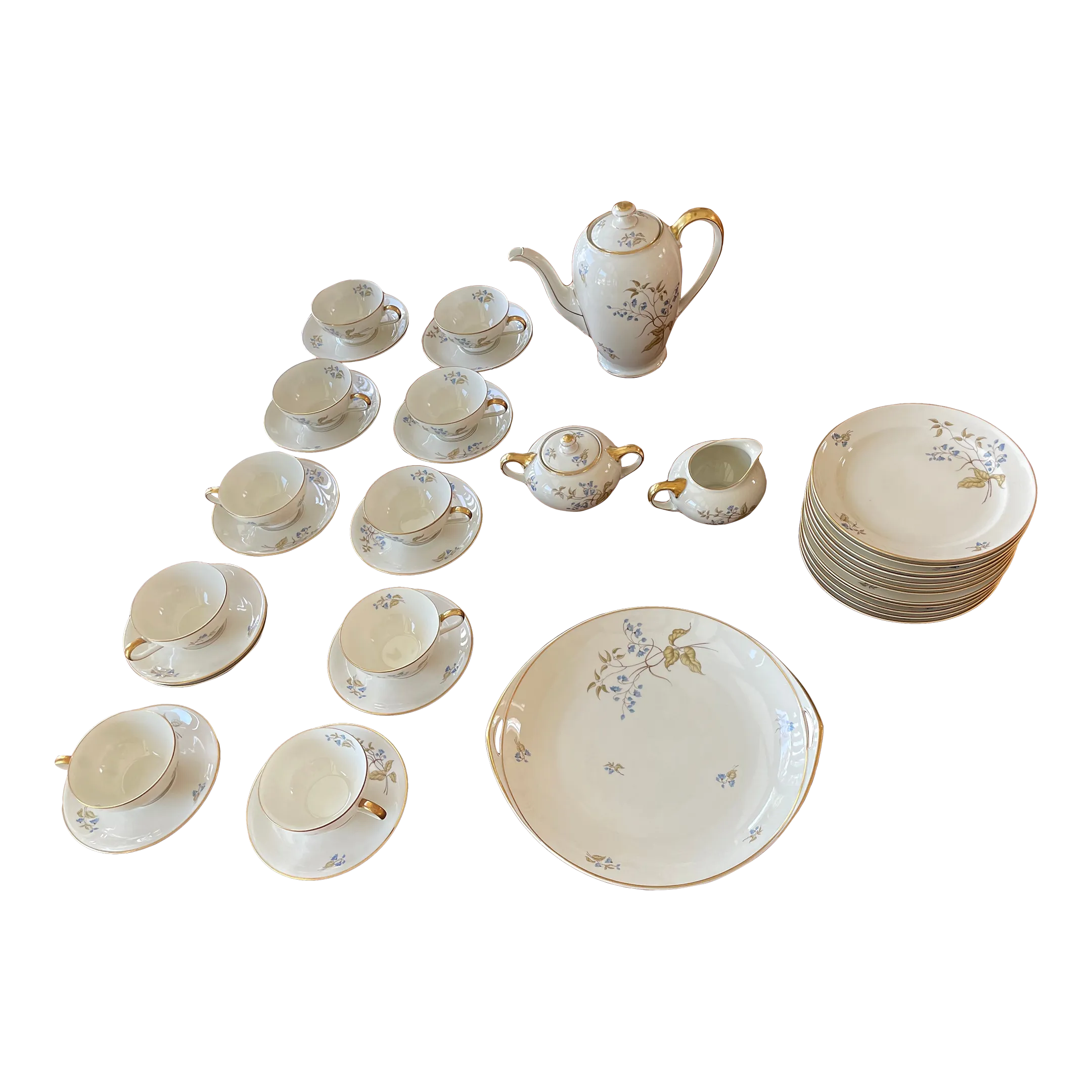 1930s Rosenthal Kronach Else German Porcelain Floral Design Coffee