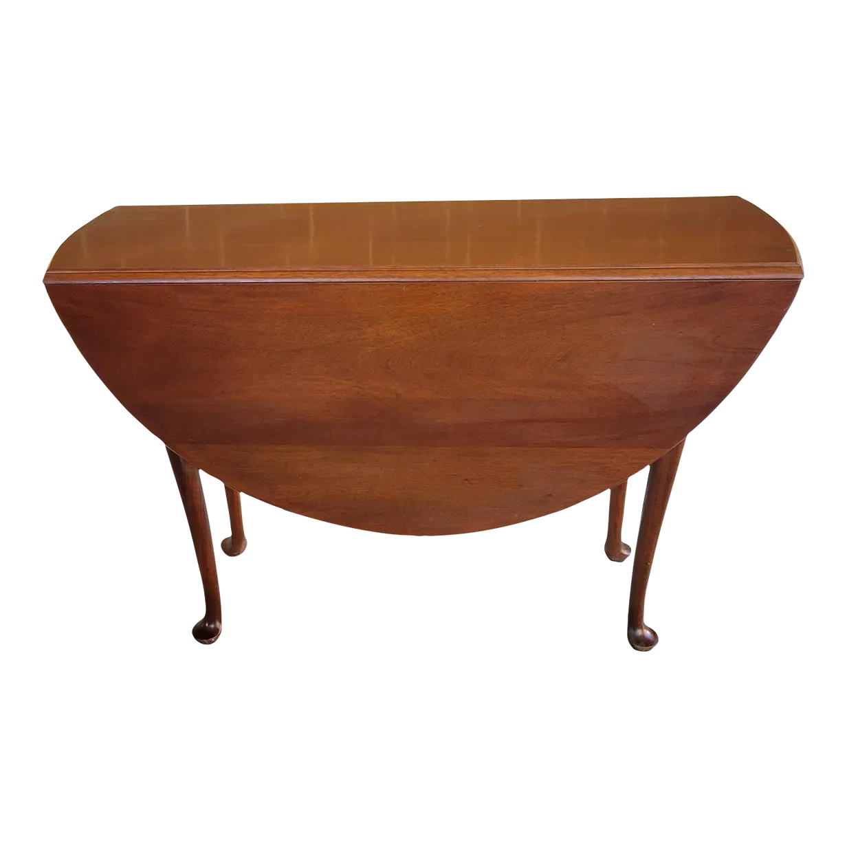 Vintage American Queen Anne Style Drop Leaf Table Dining, Console, Hall