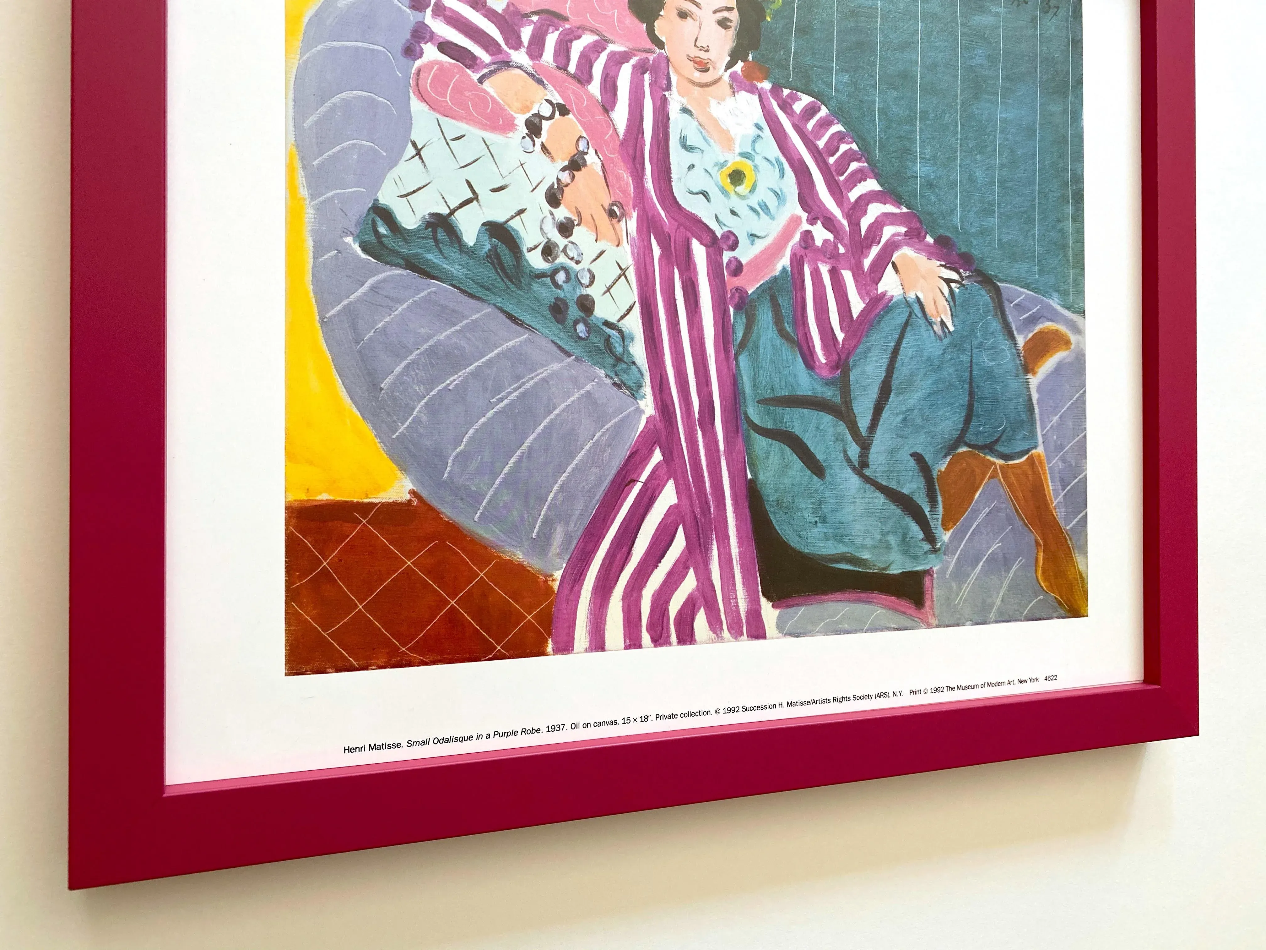 Henri Matisse Vintage 1992 Museum of Modern Art Framed Lithograph