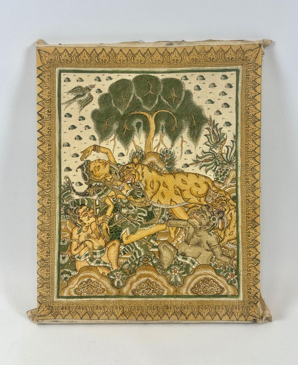 Balinese Traditional Kamasan Painting, Indonesia, 1960 | Chairish, image size:1046x1280