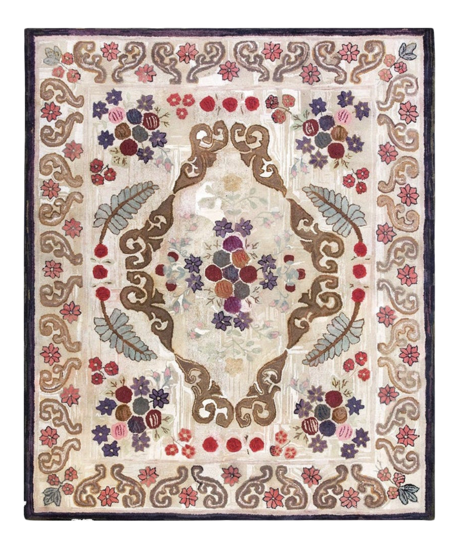 Antique American Hooked Rug Chairish