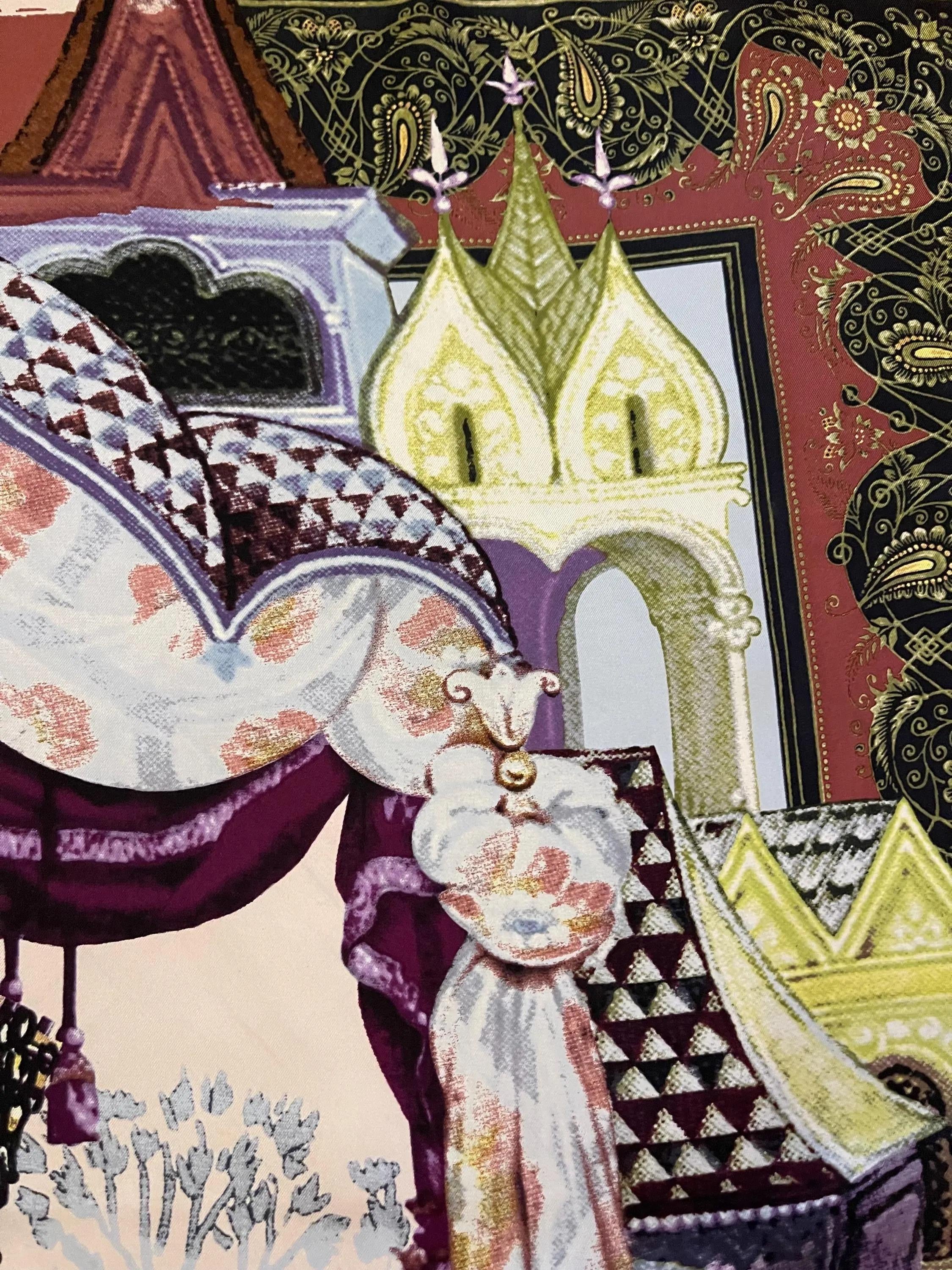 Christian Lacroix Silk Scarf “Scenery” | Chairish