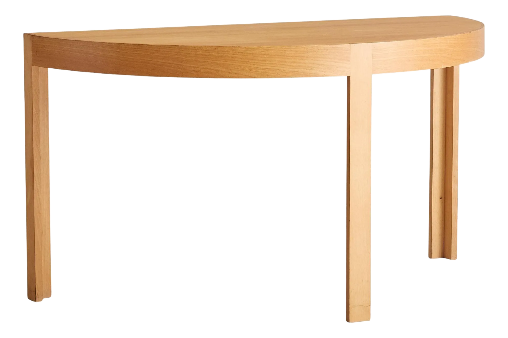 Danish Wood Demilune Console Table by Johnny Sørensen & Rud Thygesen for Botium