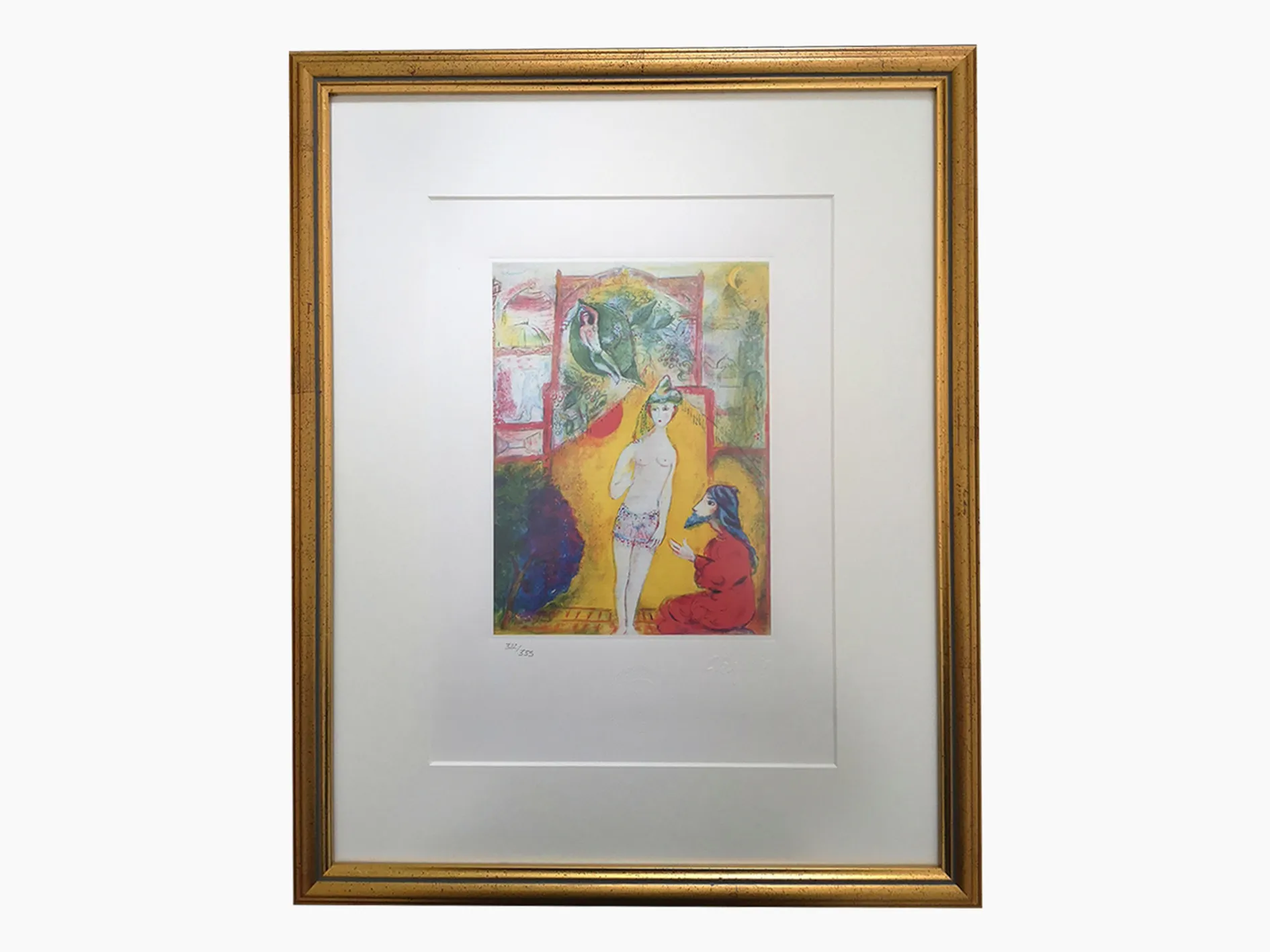 Marc Chagall, Arabian Nights: Young Man Showing His Breast to the