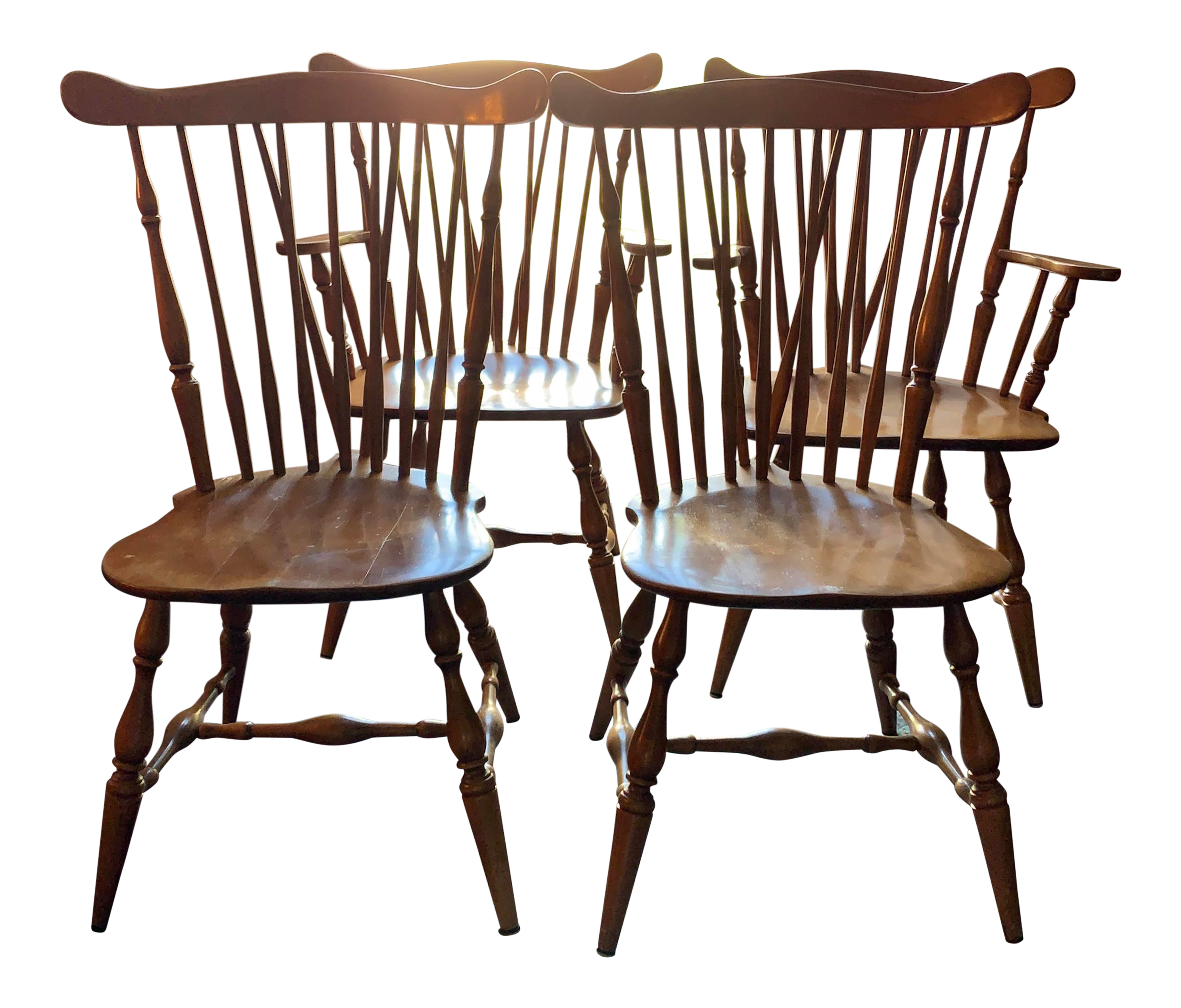 Mid Century Modern Heywood Wakefield Dining Chairs Set Of 4