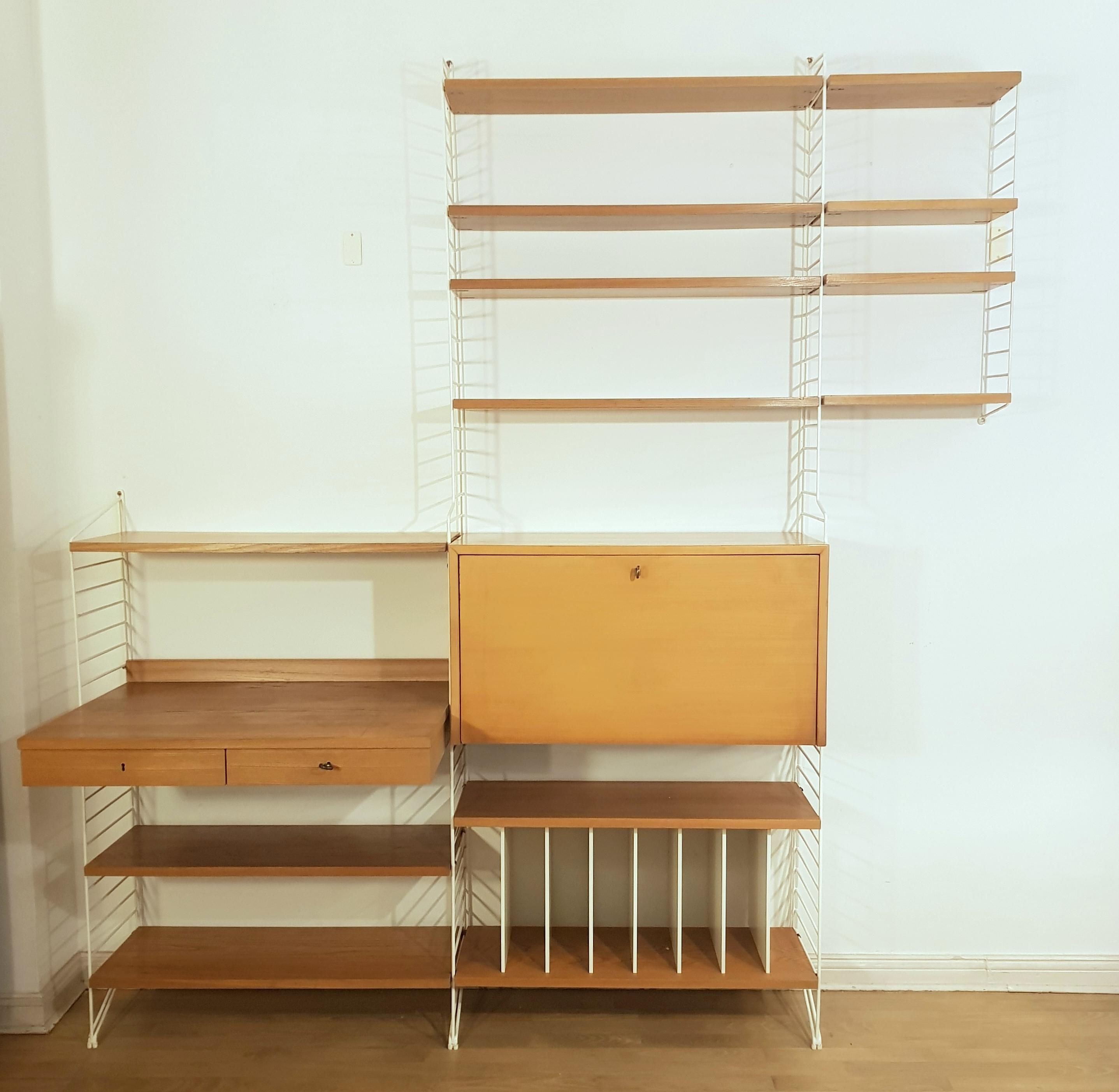String Shelving System by Kajsa & Nisse String, 1950s | Chairish