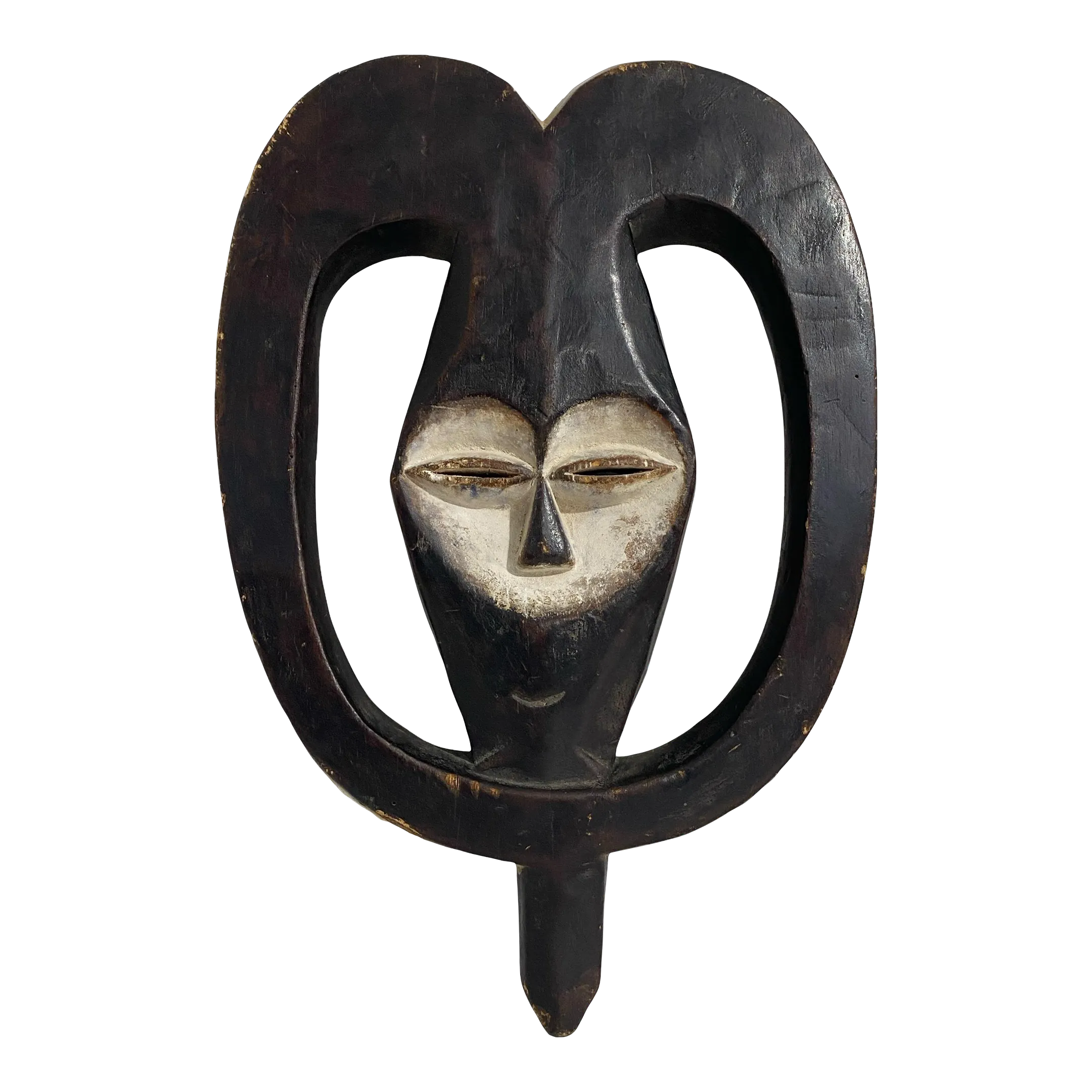 Tribal Ceremonial Kwele Mask, Gabon, Africa16.5