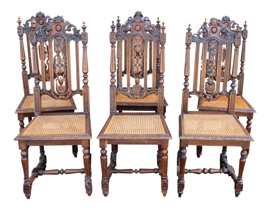 French Dining Chairs Set of 6 Chairish