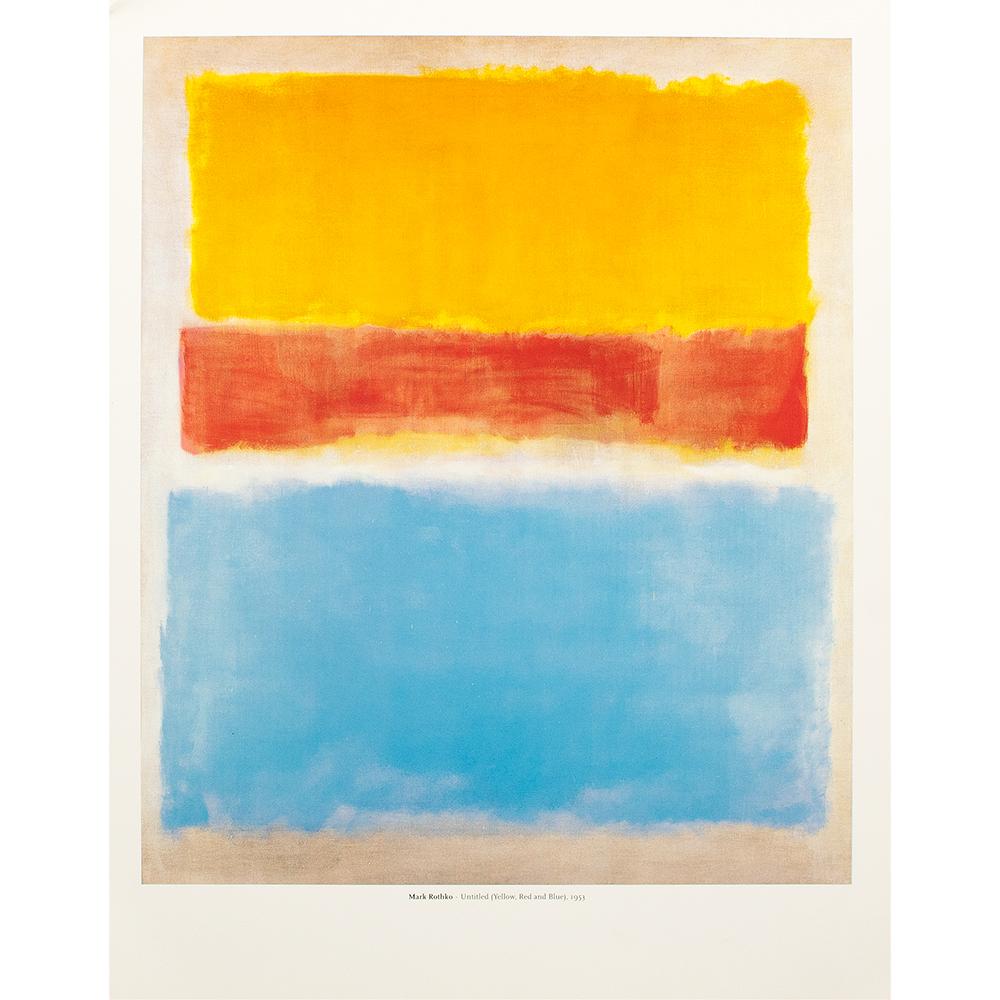 2003 After Mark Rothko "Untitled (Yellow, Red, and Blue)" Poster | Chairish