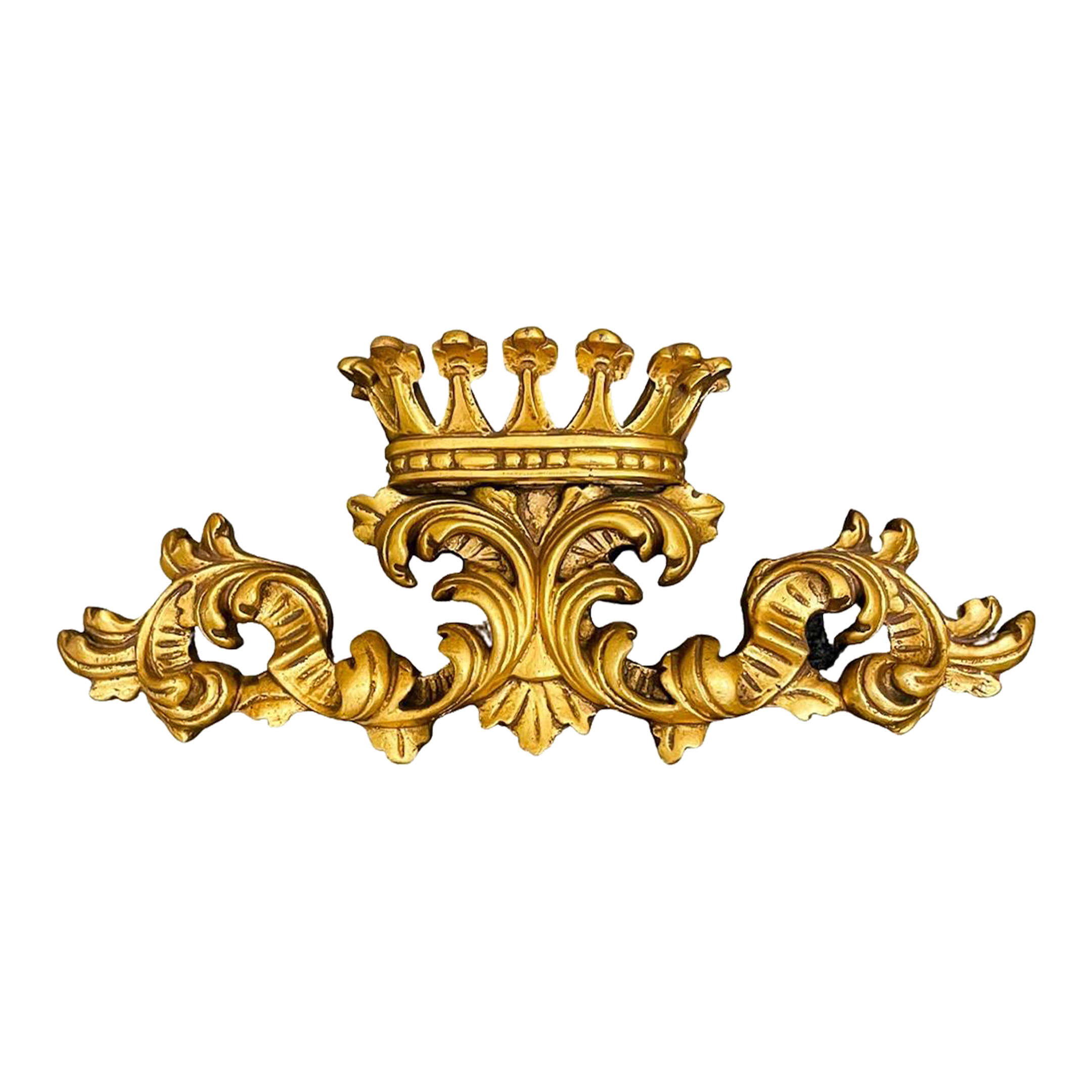Vintage French Gold Resin Pediment Wall Ornament Hanging Chairish