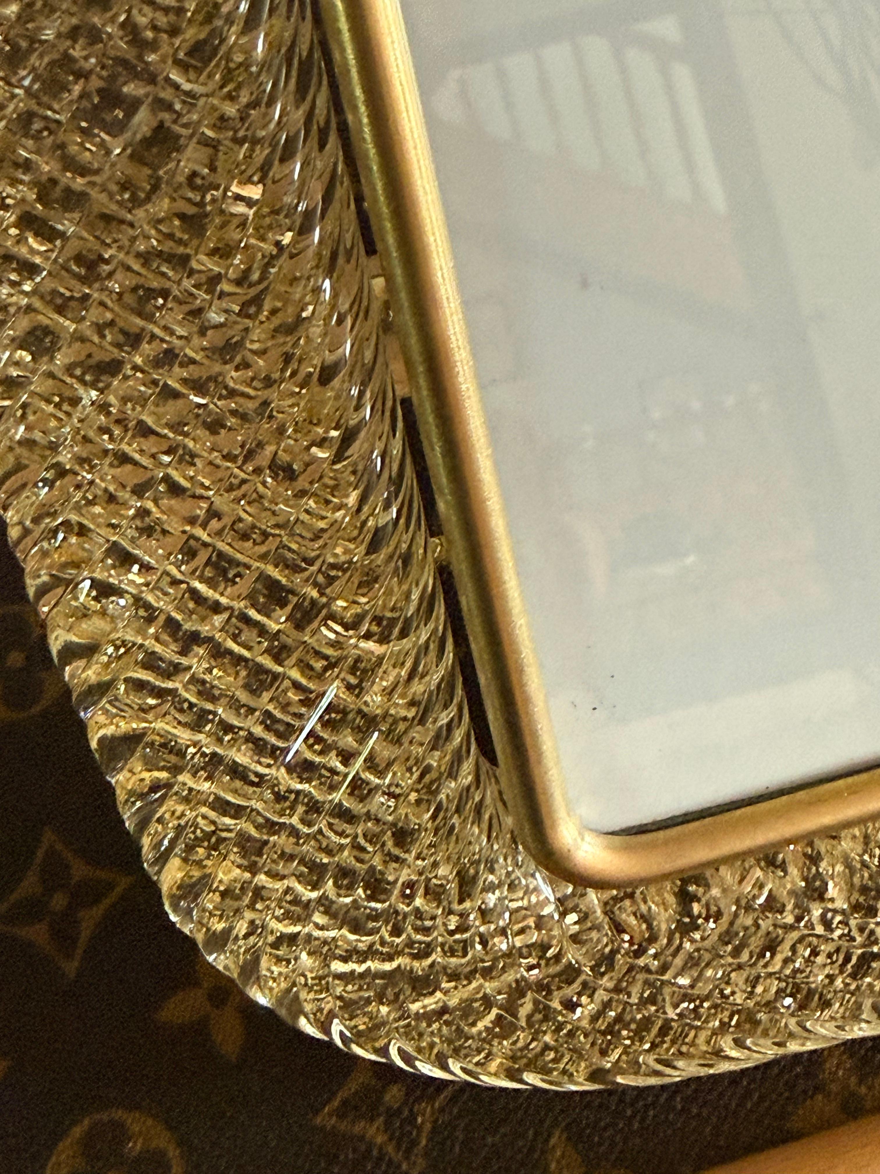 Gold Murano Glass Photo Frame, 2000s