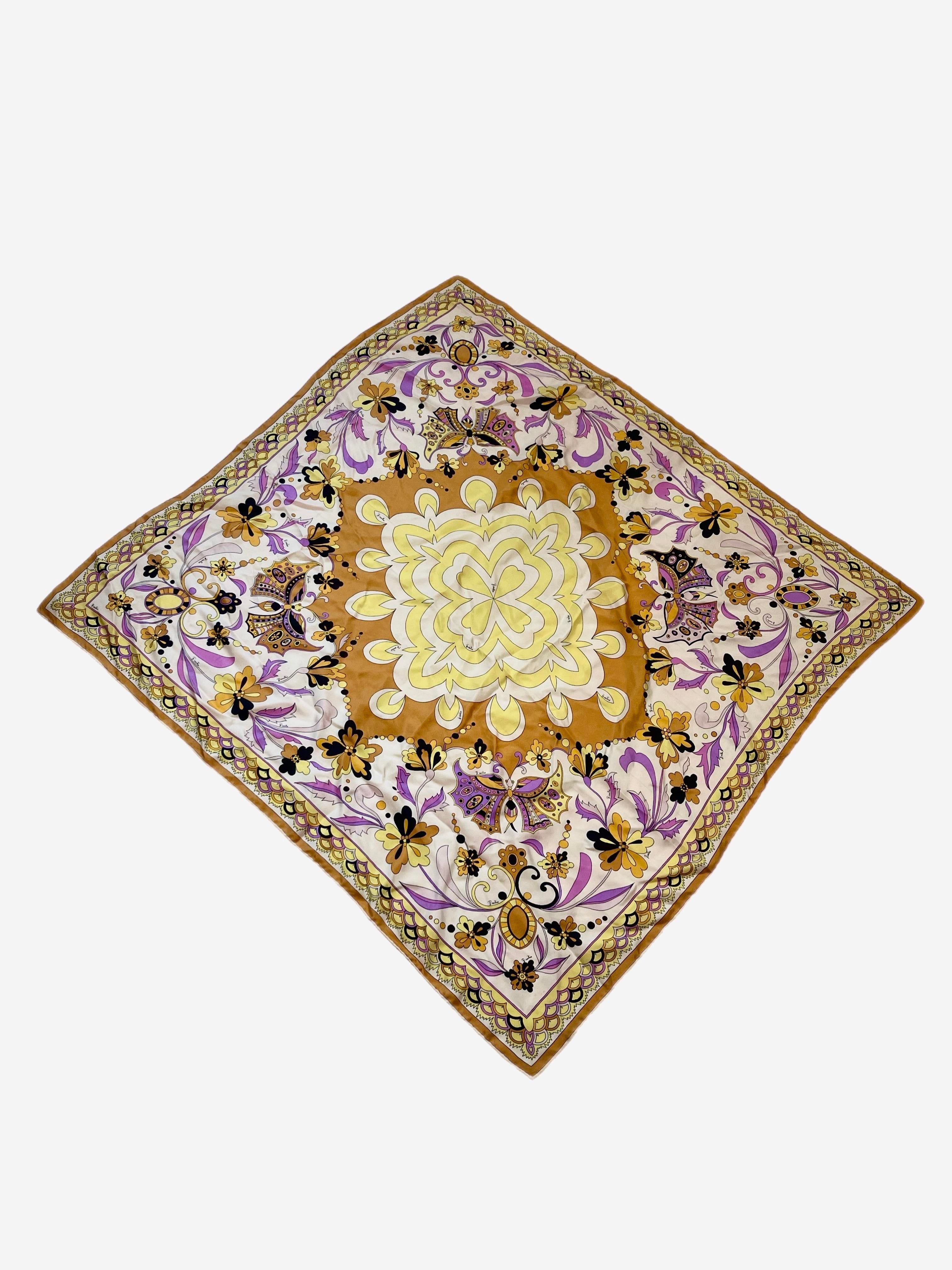 Vintage Emilio Pucci for Saks Fifth Avenue Butterfly Silk