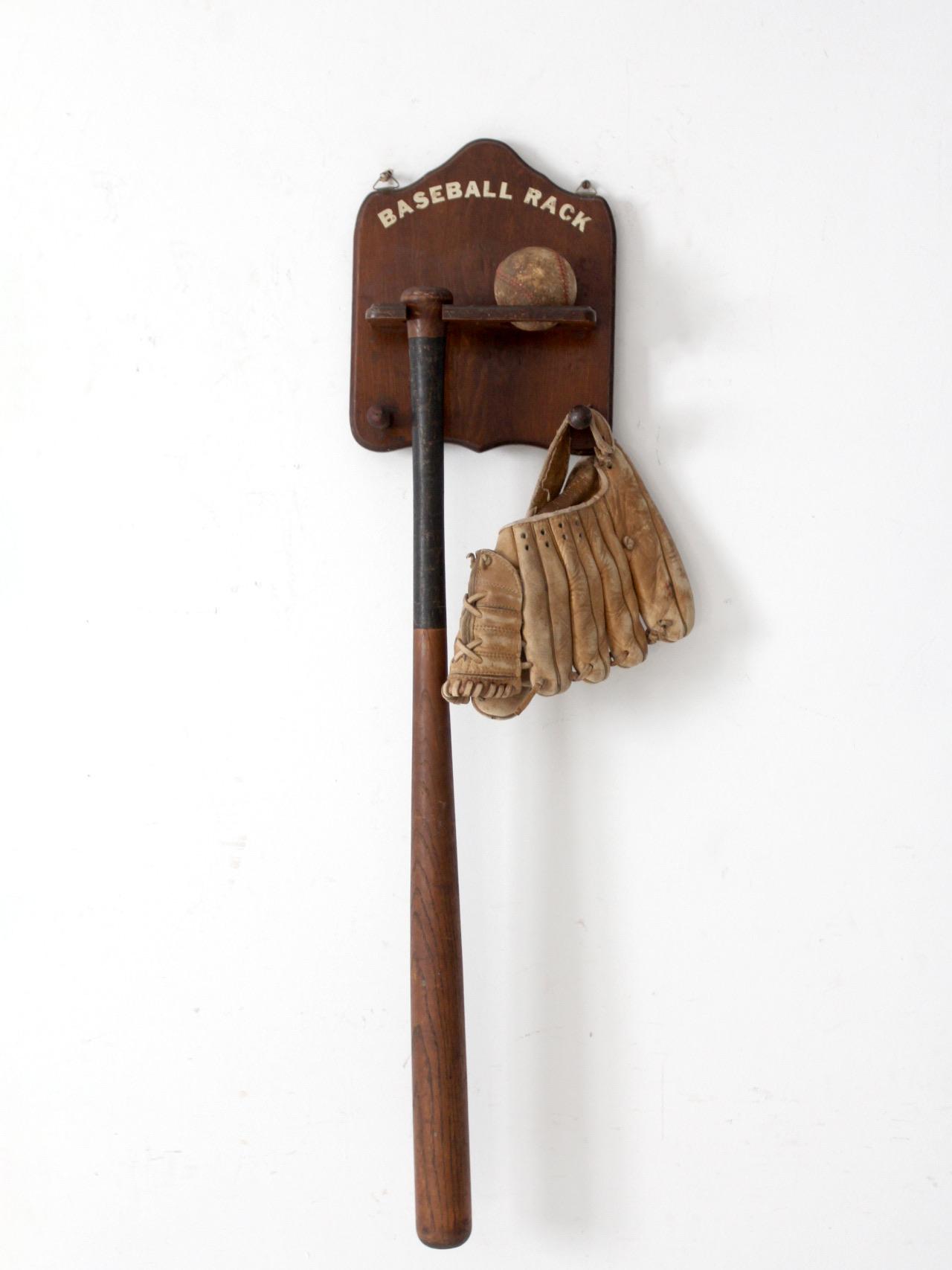 Vintage Baseball Display Set | Chairish