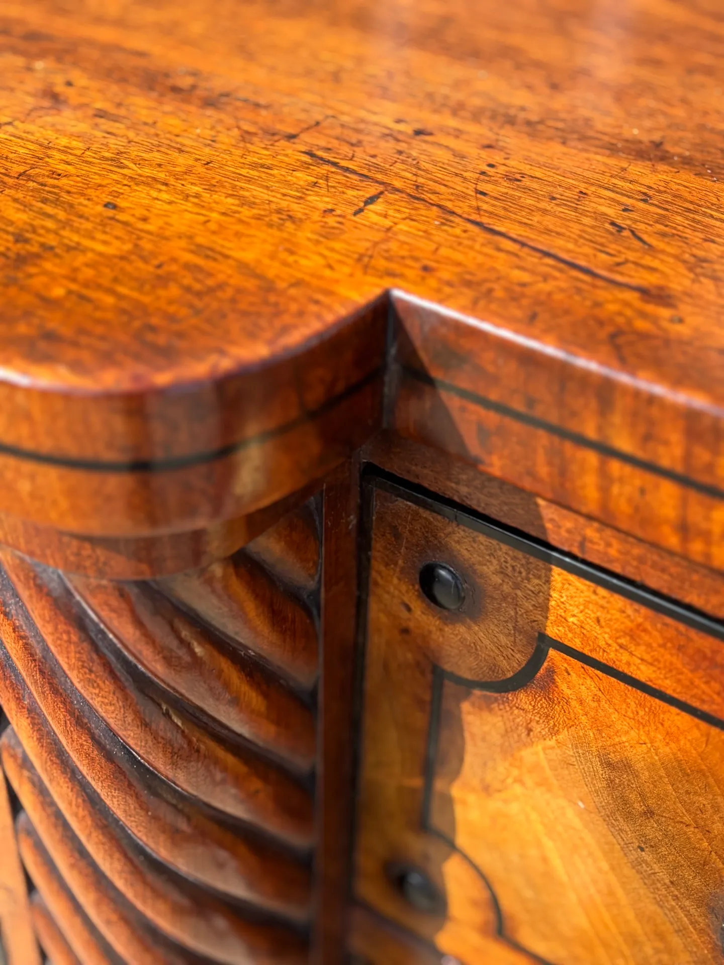 George Iv Mahogany Ebony Breakfront Sideboard, 1825