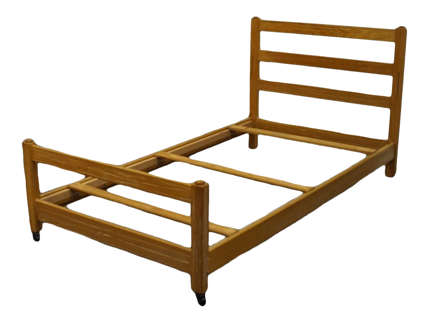 Brandt Ranch Oak Rustic Americana Country Style Twin Size Bed Chairish