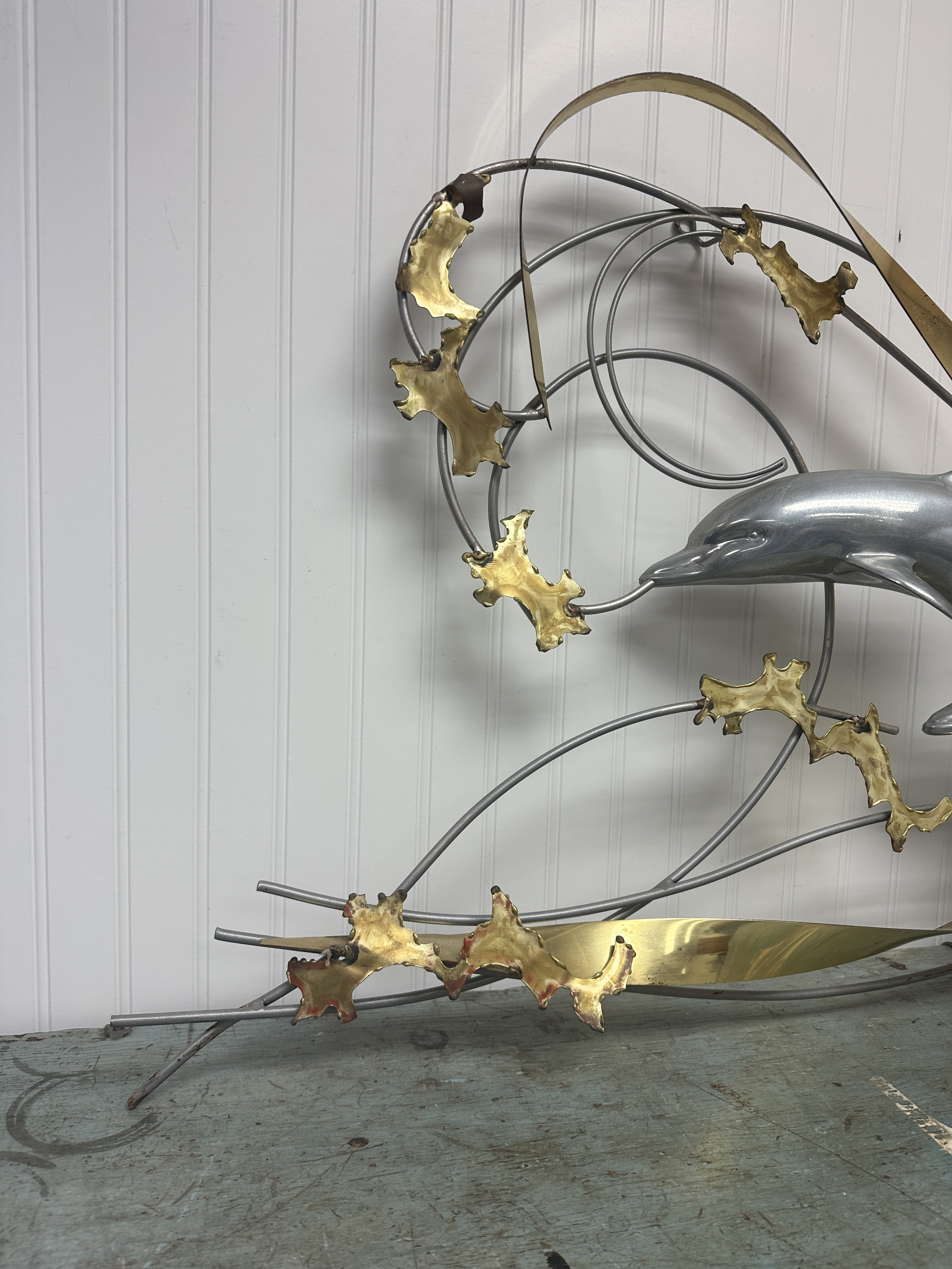 90s Curtis Jere wall sculpture