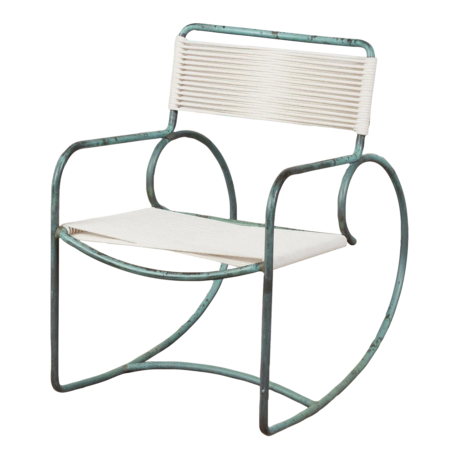Walter Lamb for Brown Jordan Bronze Patio Rocking Chair Chairish