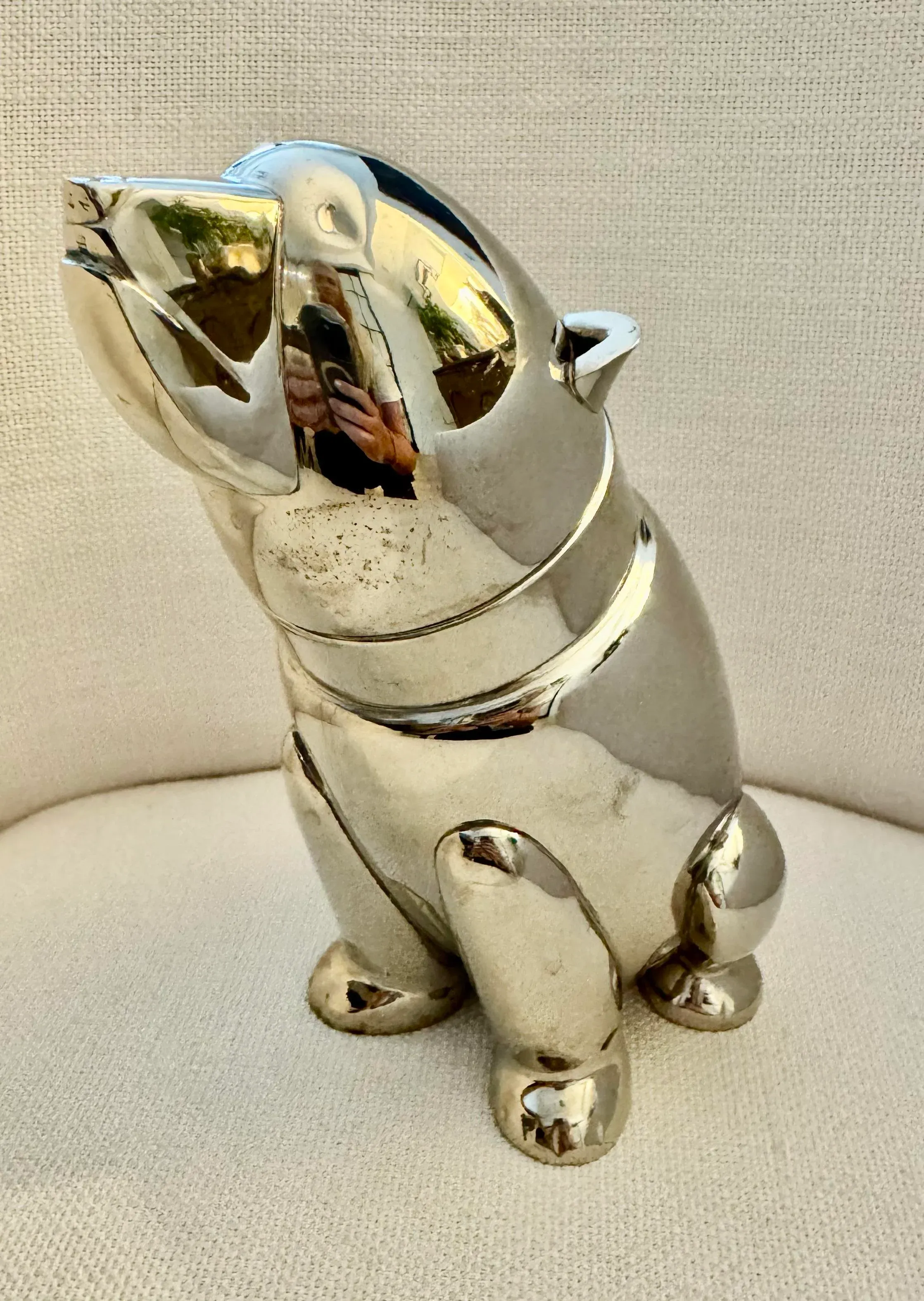 レストレーション　ハードウェア　MCM カクテルシェーカー　Polar Bear Bear Shaped Silver Cocktail Shaker | Chairish